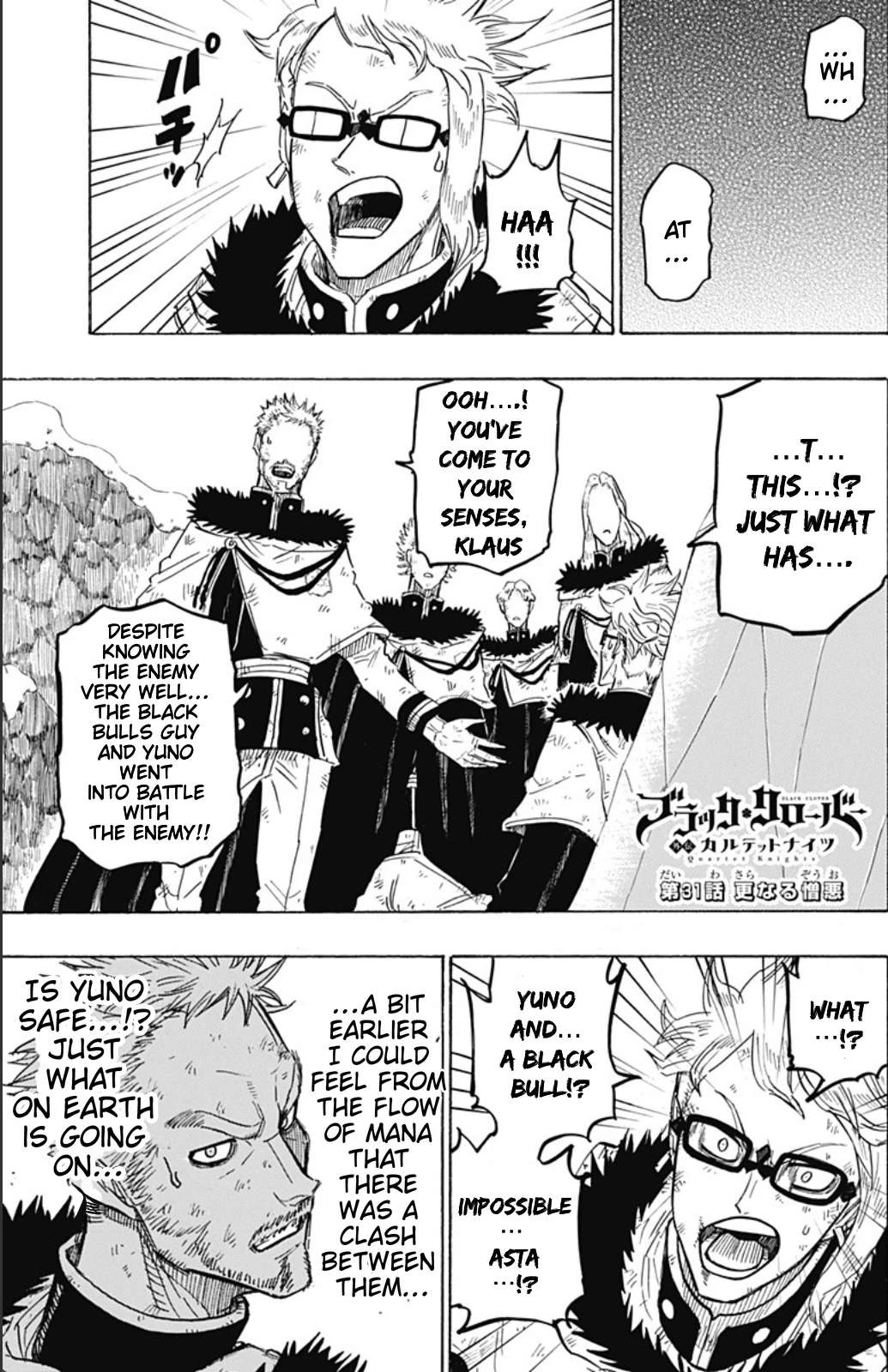 Read Black Clover Gaiden Quartet Knights Manga Online