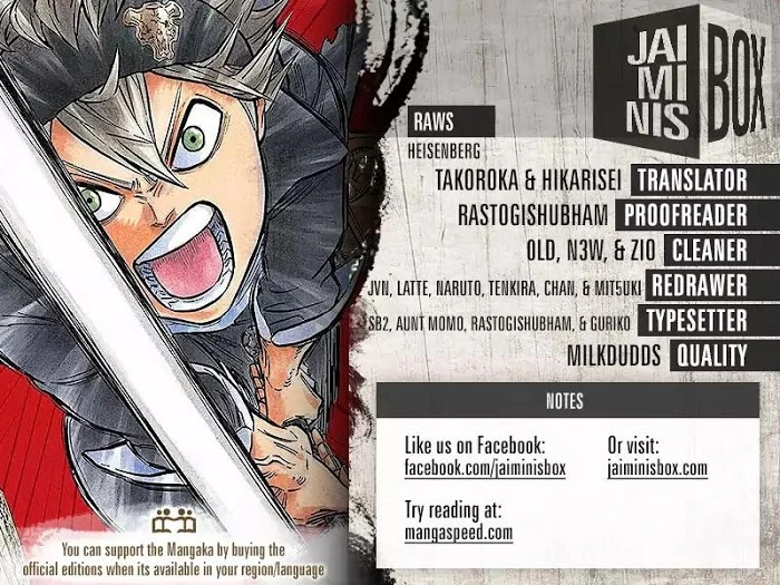 Read Black Clover Manga Online