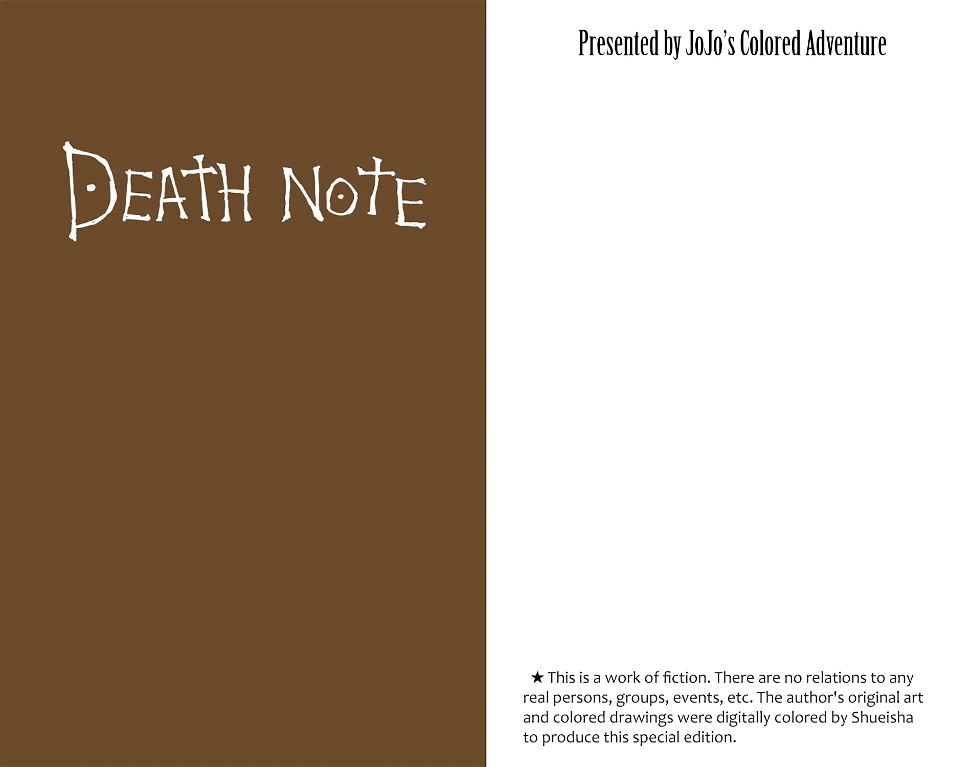 Read Death Note [Colored Edition] Manga Online
