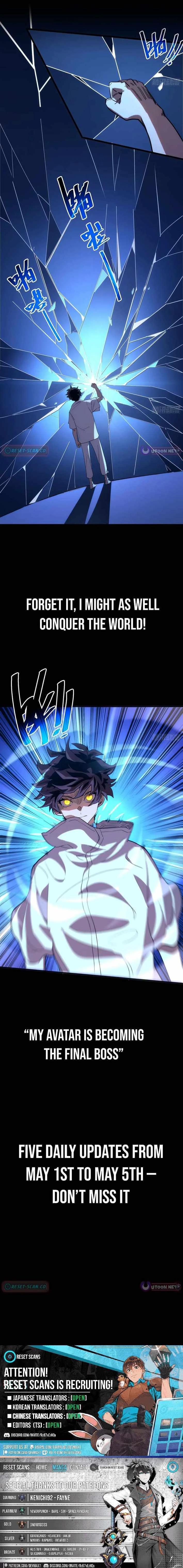 Read My Avatar Is Becoming the Final Boss Manga Online