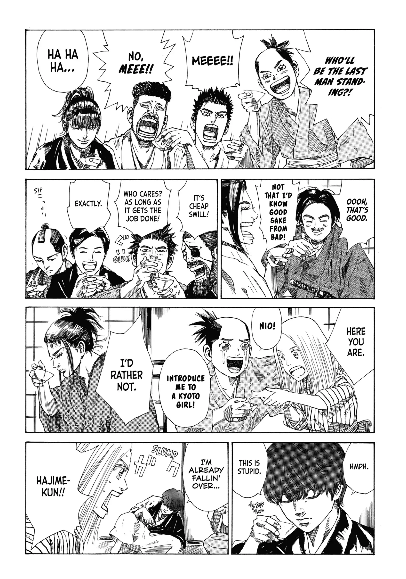 Read The Blue Wolves of Mibu Manga Online