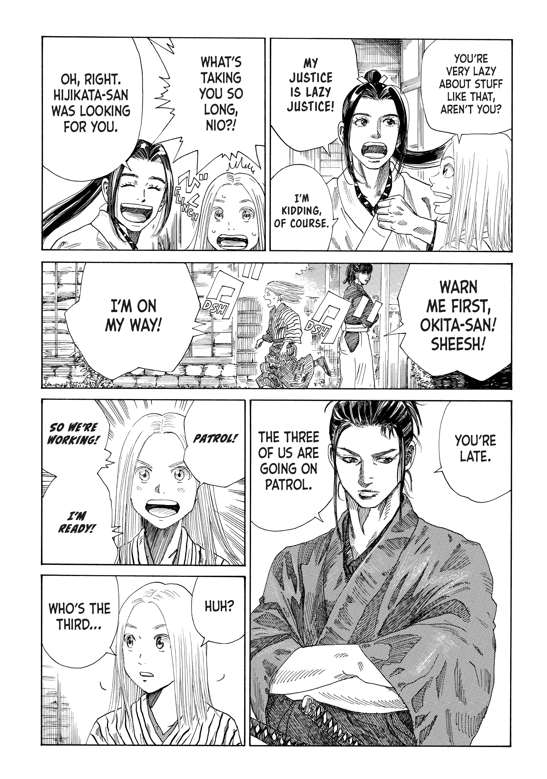 Read The Blue Wolves of Mibu Manga Online