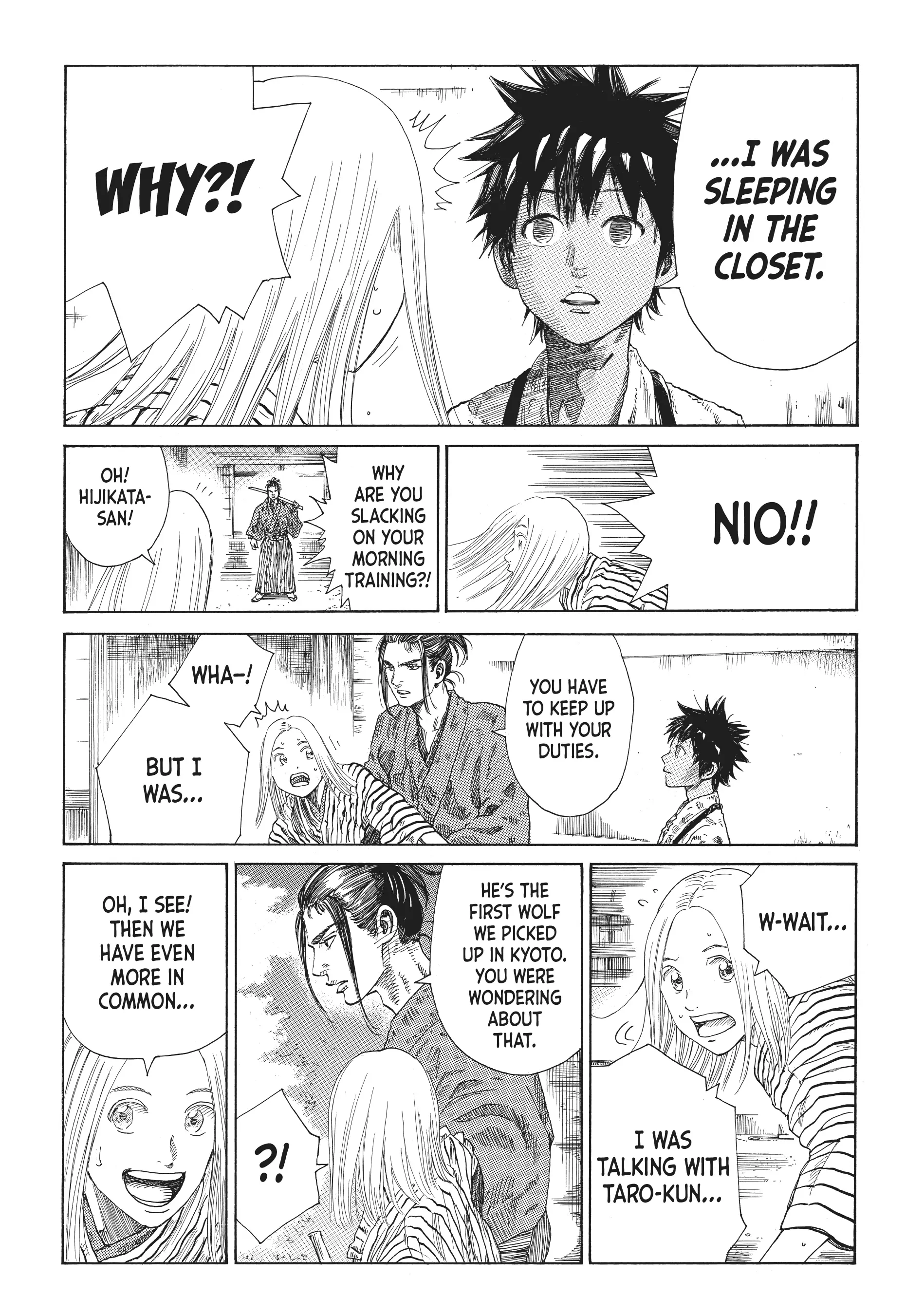Read The Blue Wolves of Mibu Manga Online