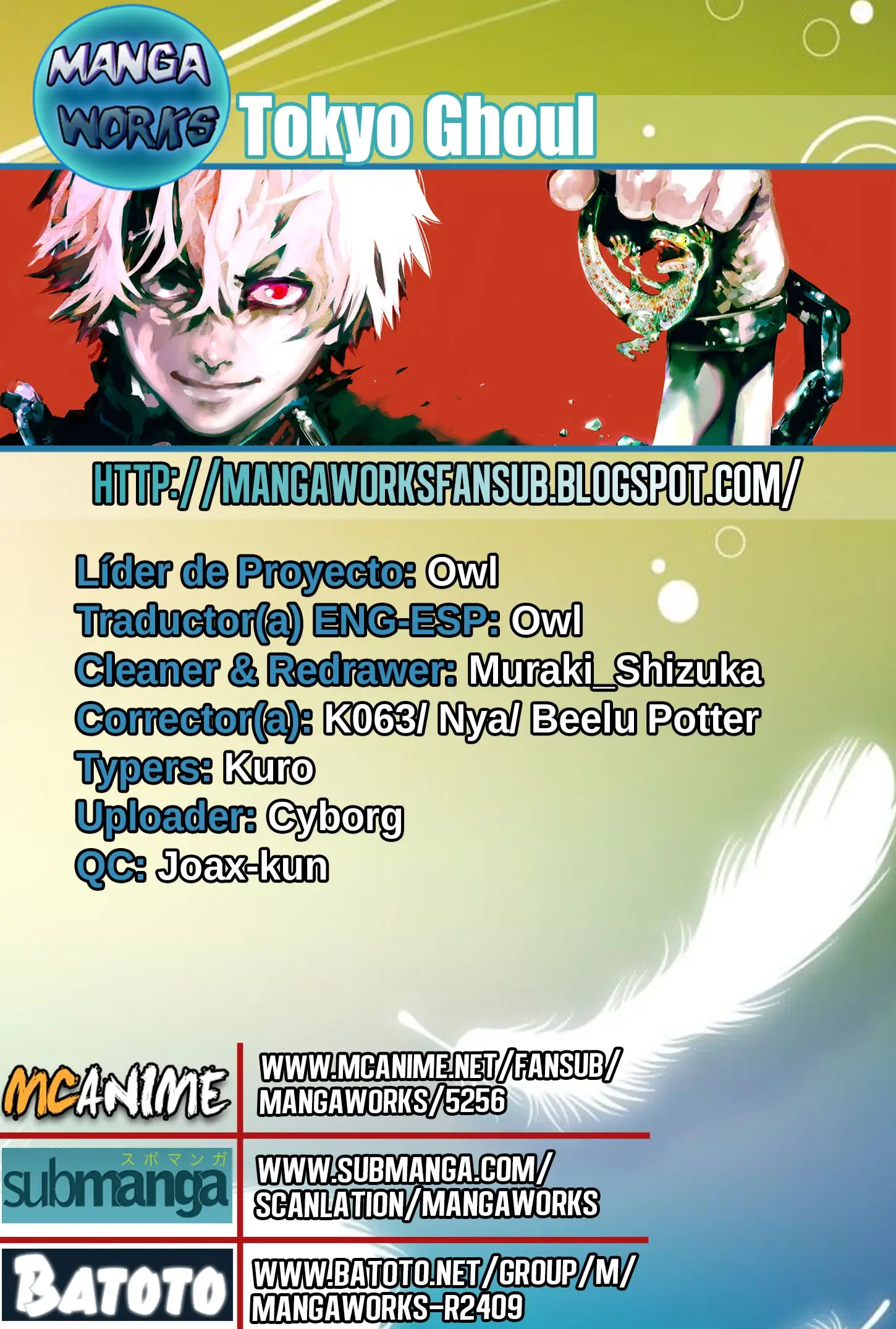 Read Tokyo Ghoul Manga Online