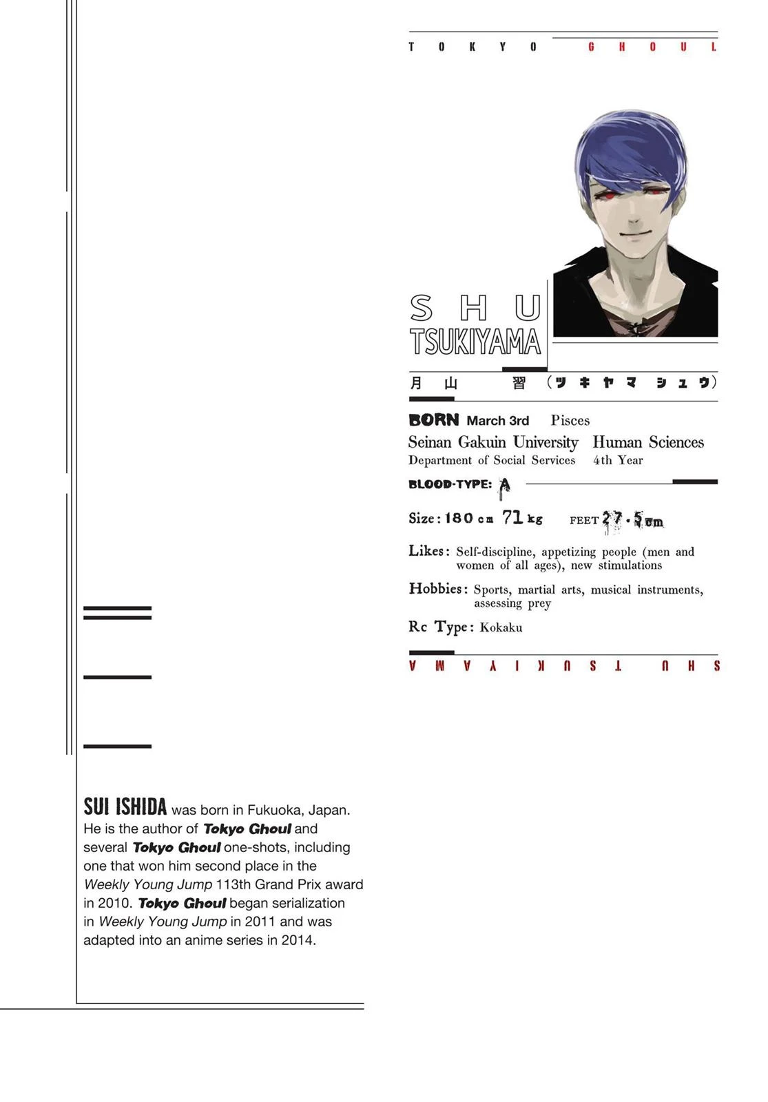 Read Tokyo Ghoul Manga Online