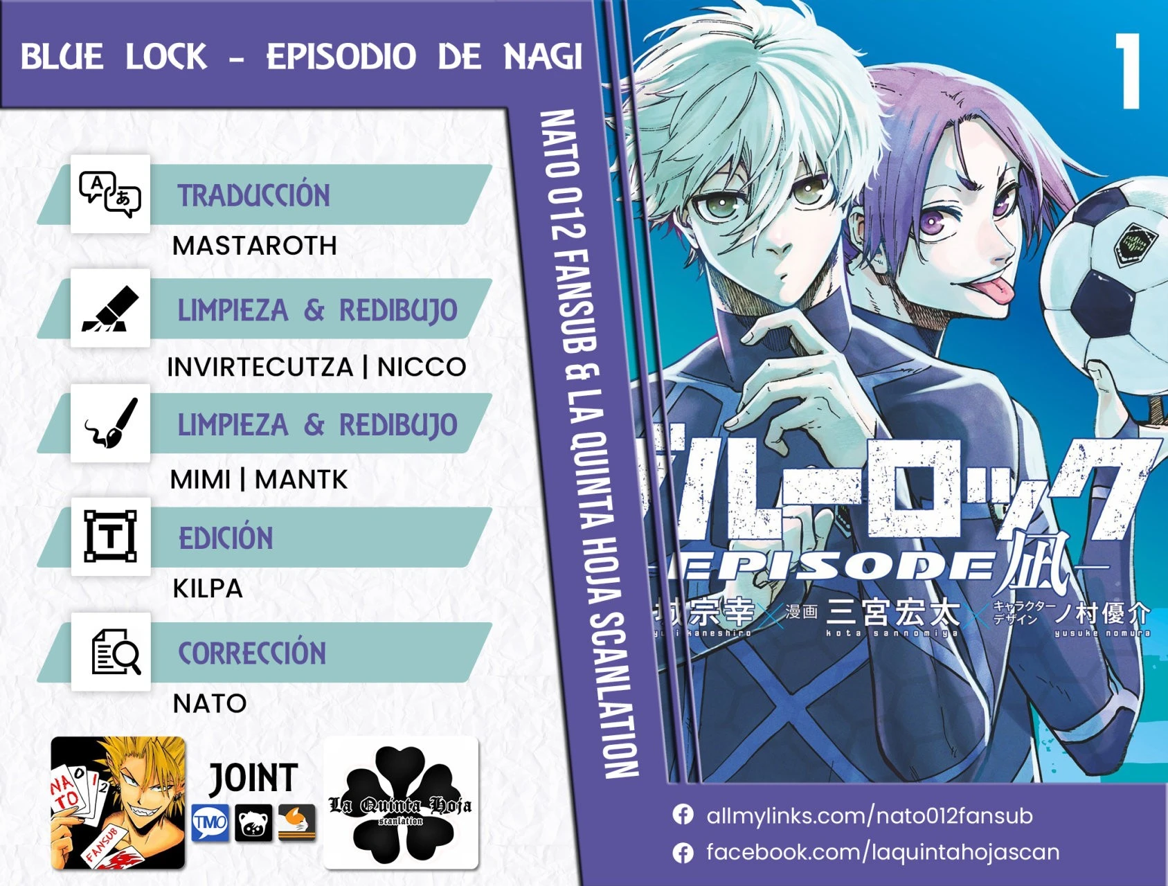 Read Blue Lock Episodio de Nagi ES Manga Online