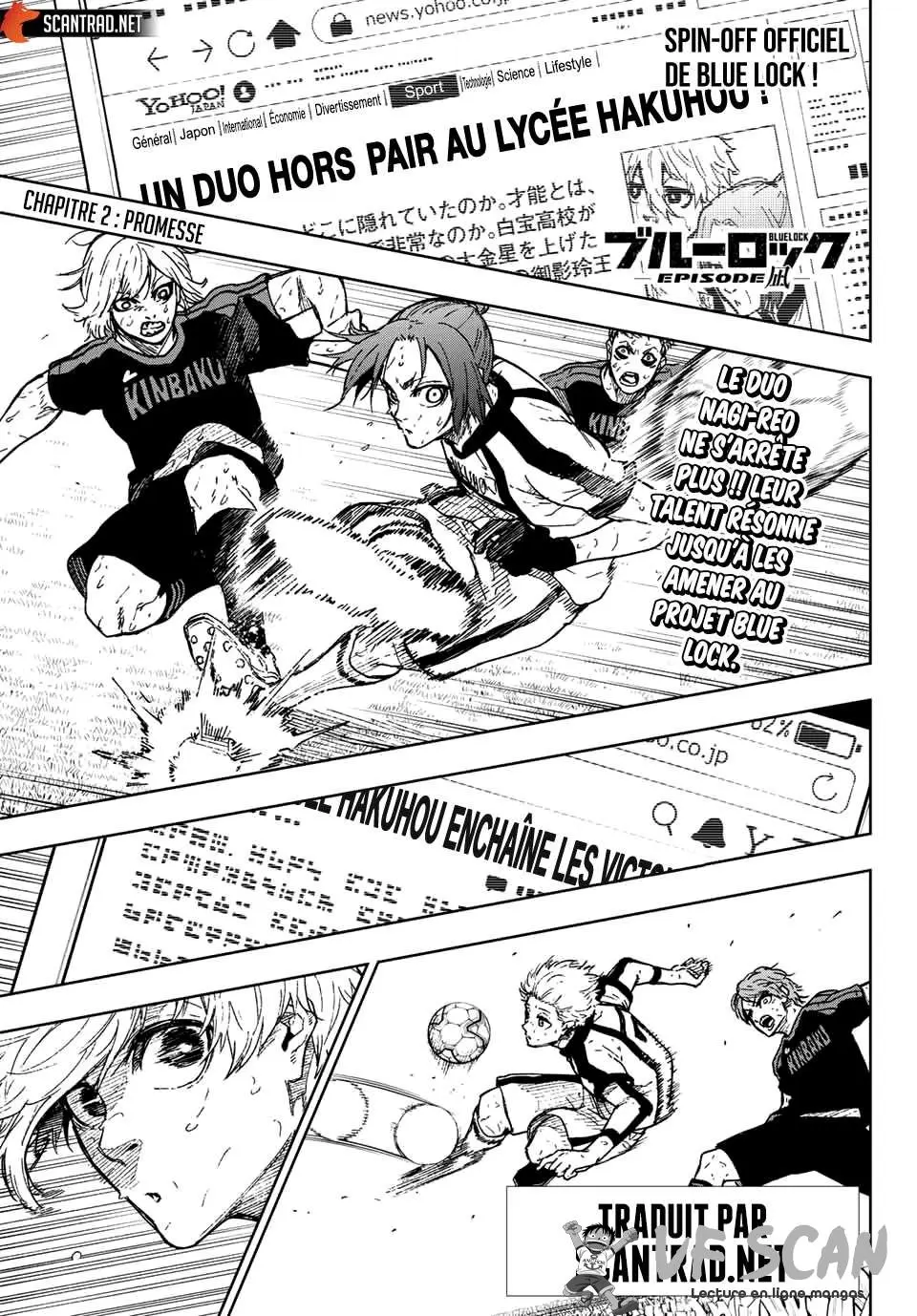 Read Blue Lock Episode Nagi FR Manga Online