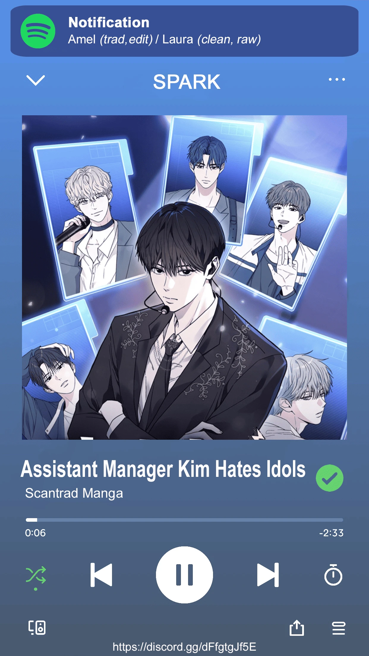 Read Manager Kim Hates Idols FR Manga Online