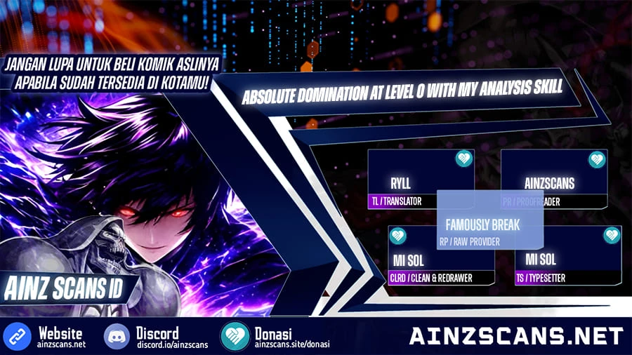 Read Absolute Domination at Level 0 with My Analysis Skill ID Manga Online