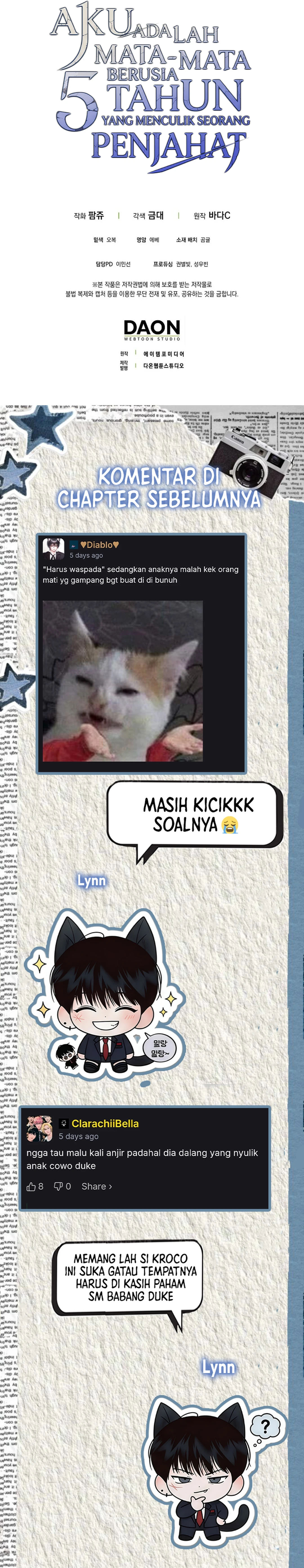 Read Aku Adalah Mata-Mata Berusia 5 tahun Yang Menculik Seorang Penjahat ID Manga Online