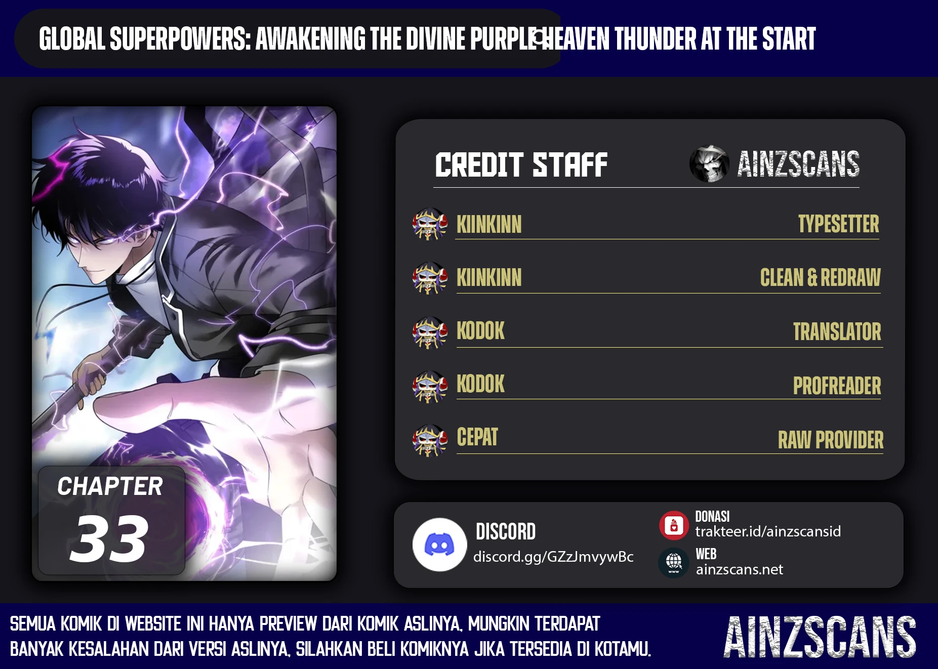 Read Awakening the Purple Thunder at the Beginning ID Manga Online