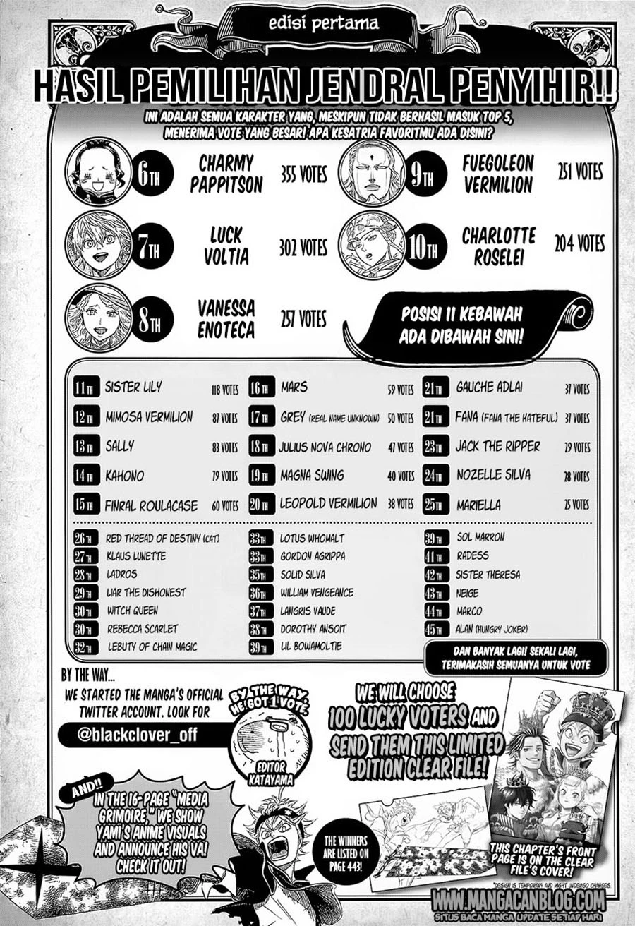 Read Black Clover Bahasa Indonesia ID Manga Online