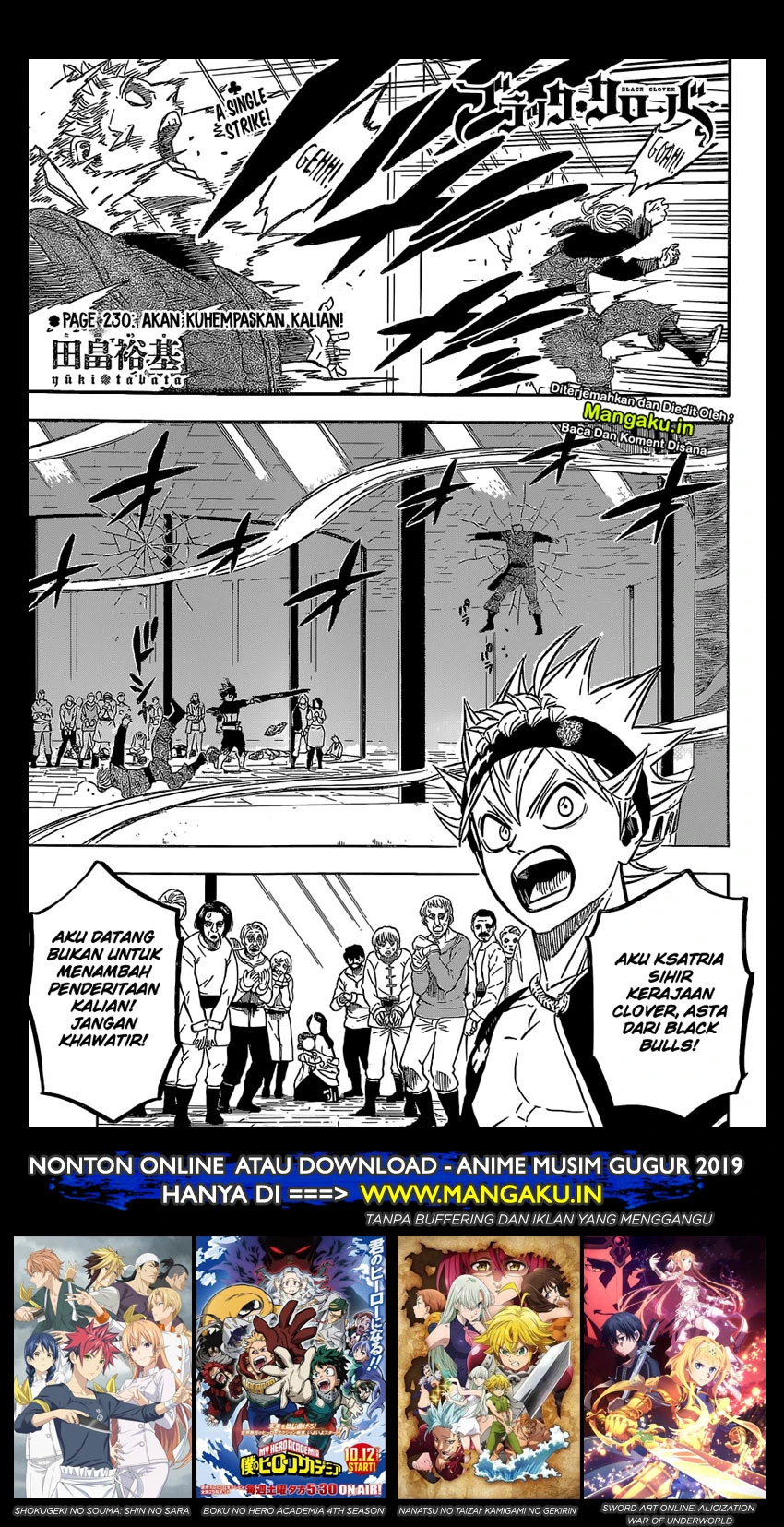 Read Black Clover Bahasa Indonesia ID Manga Online