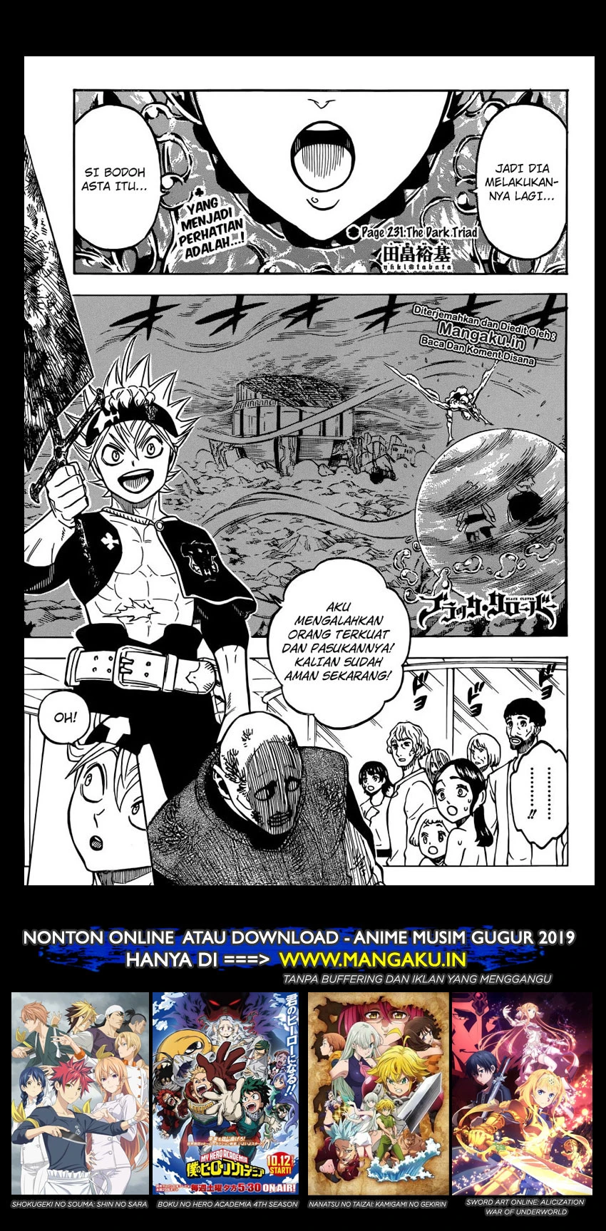 Read Black Clover Bahasa Indonesia ID Manga Online