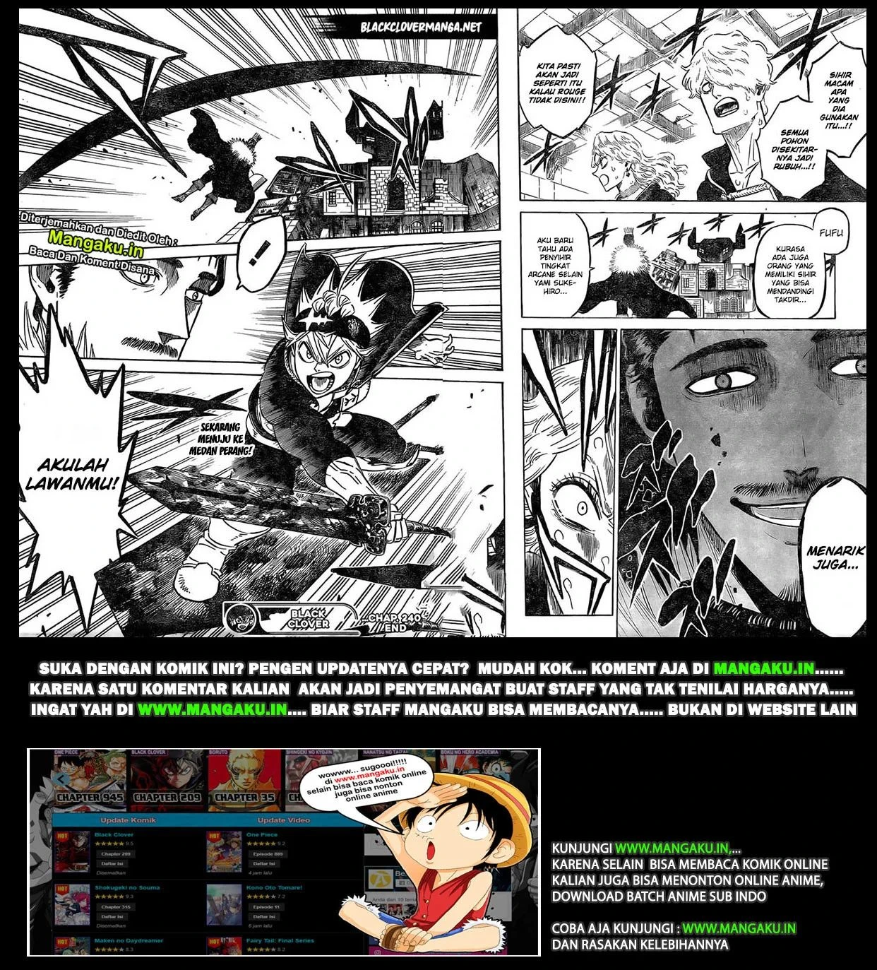 Read Black Clover Bahasa Indonesia ID Manga Online