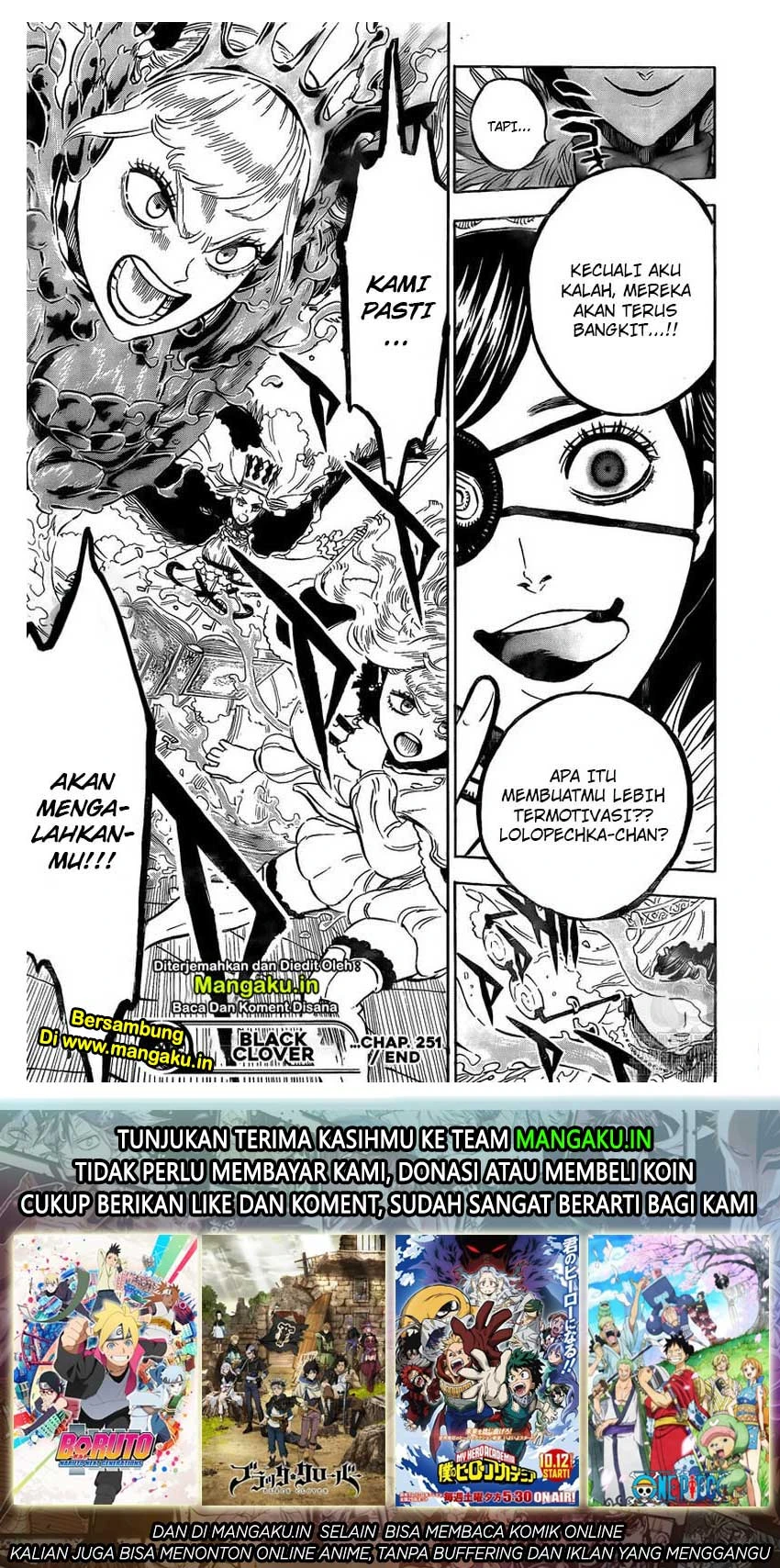 Read Black Clover Bahasa Indonesia ID Manga Online