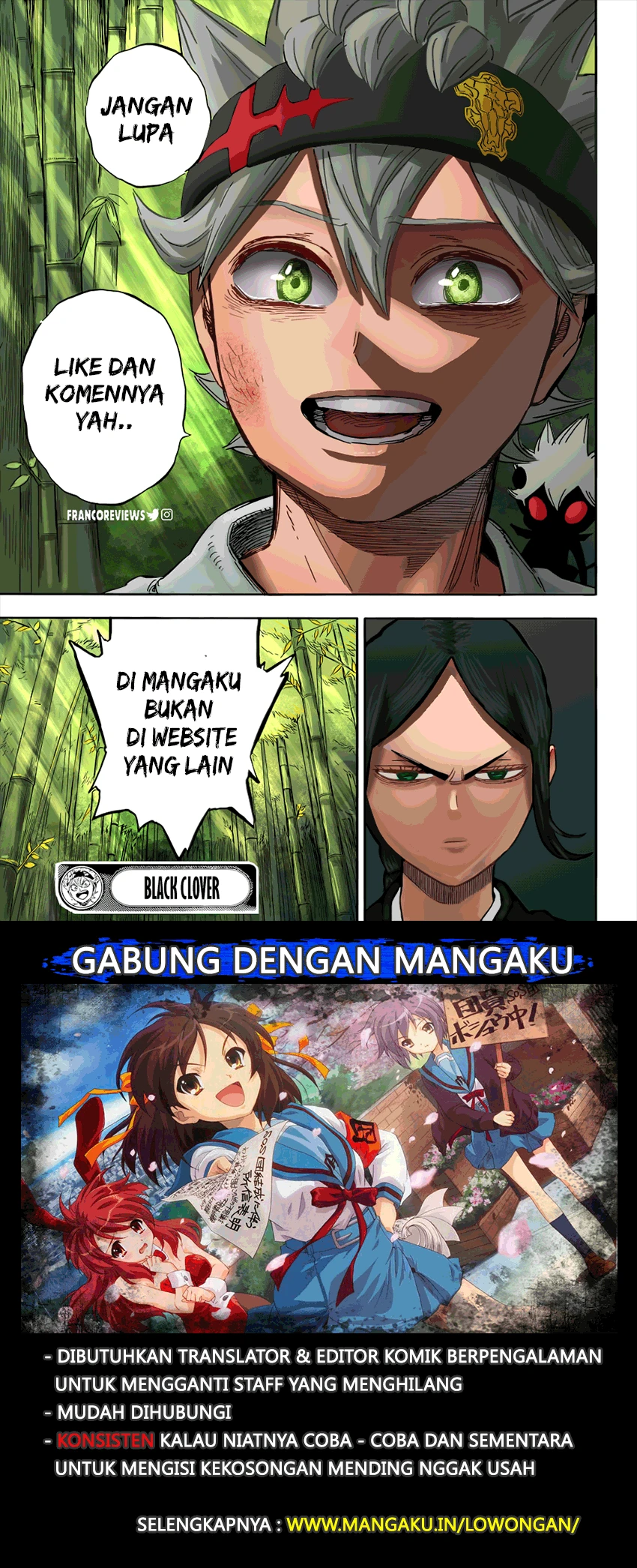 Read Black Clover Bahasa Indonesia ID Manga Online
