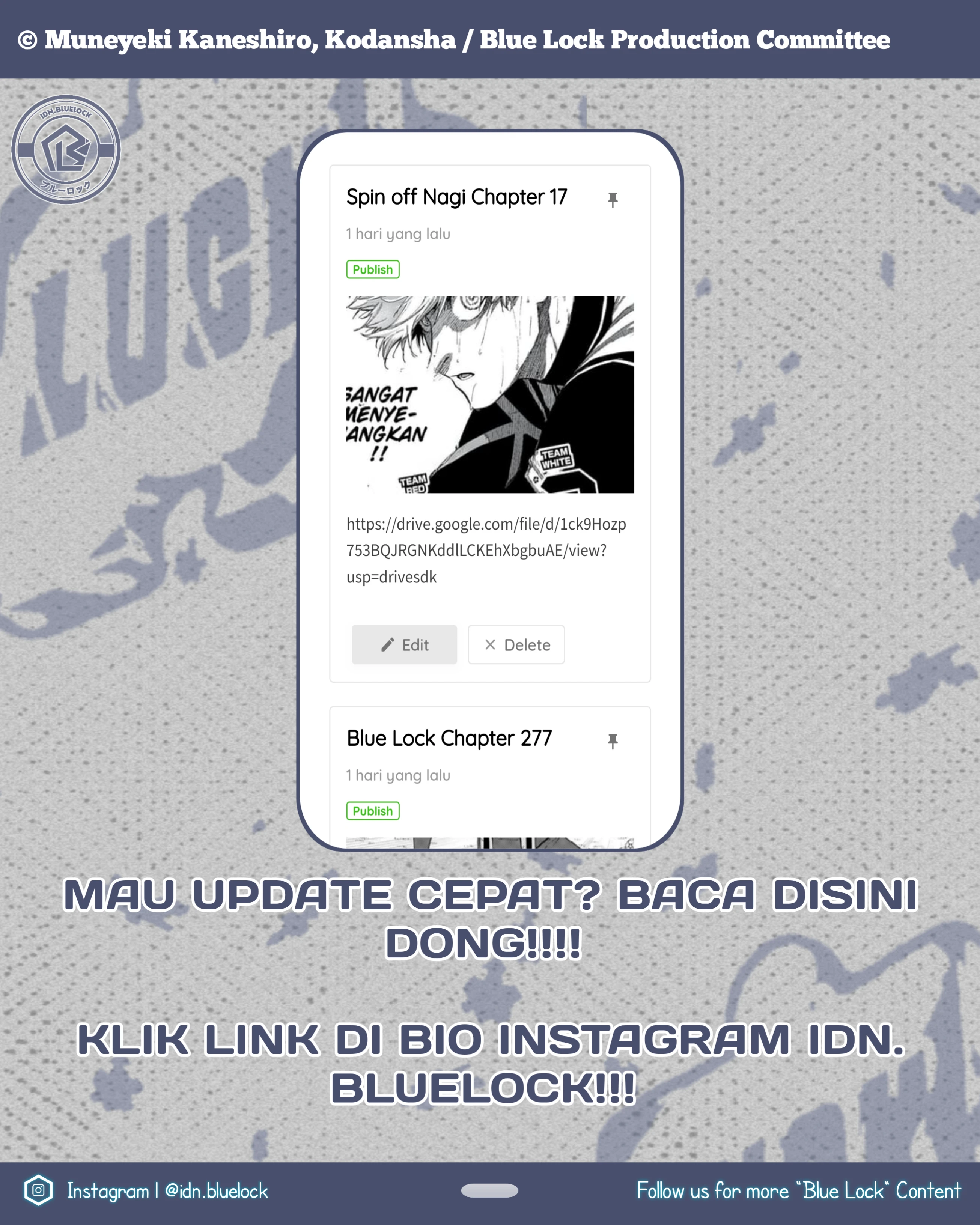 Read Blue Lock Episode Nagi ID Manga Online