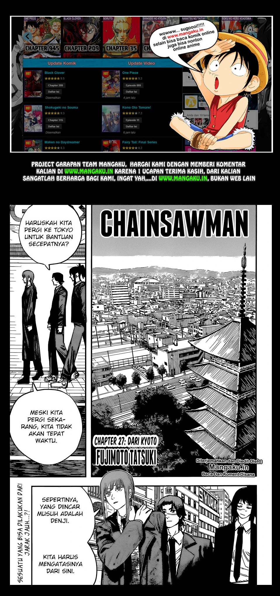 Read Chainsawman Bahasa Indonesia ID Manga Online