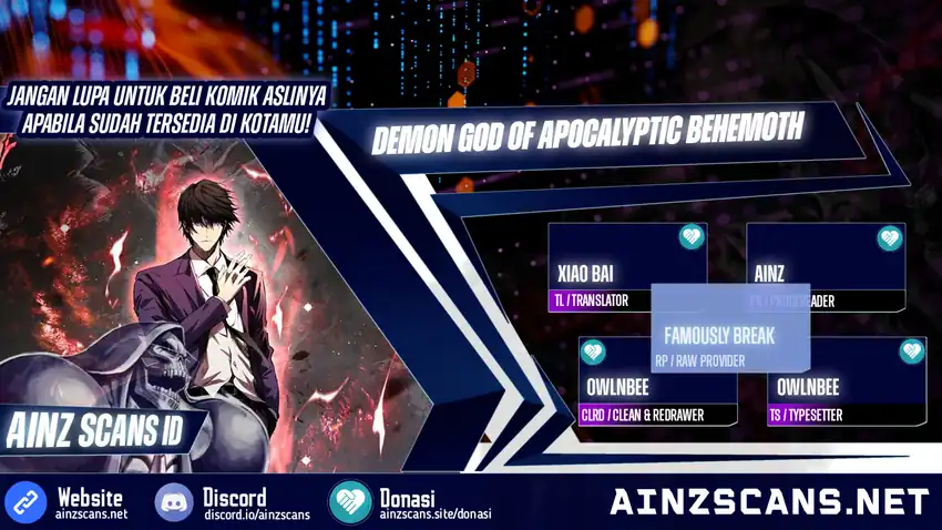 Read Demon God of Apocalyptic Behemoth ID Manga Online