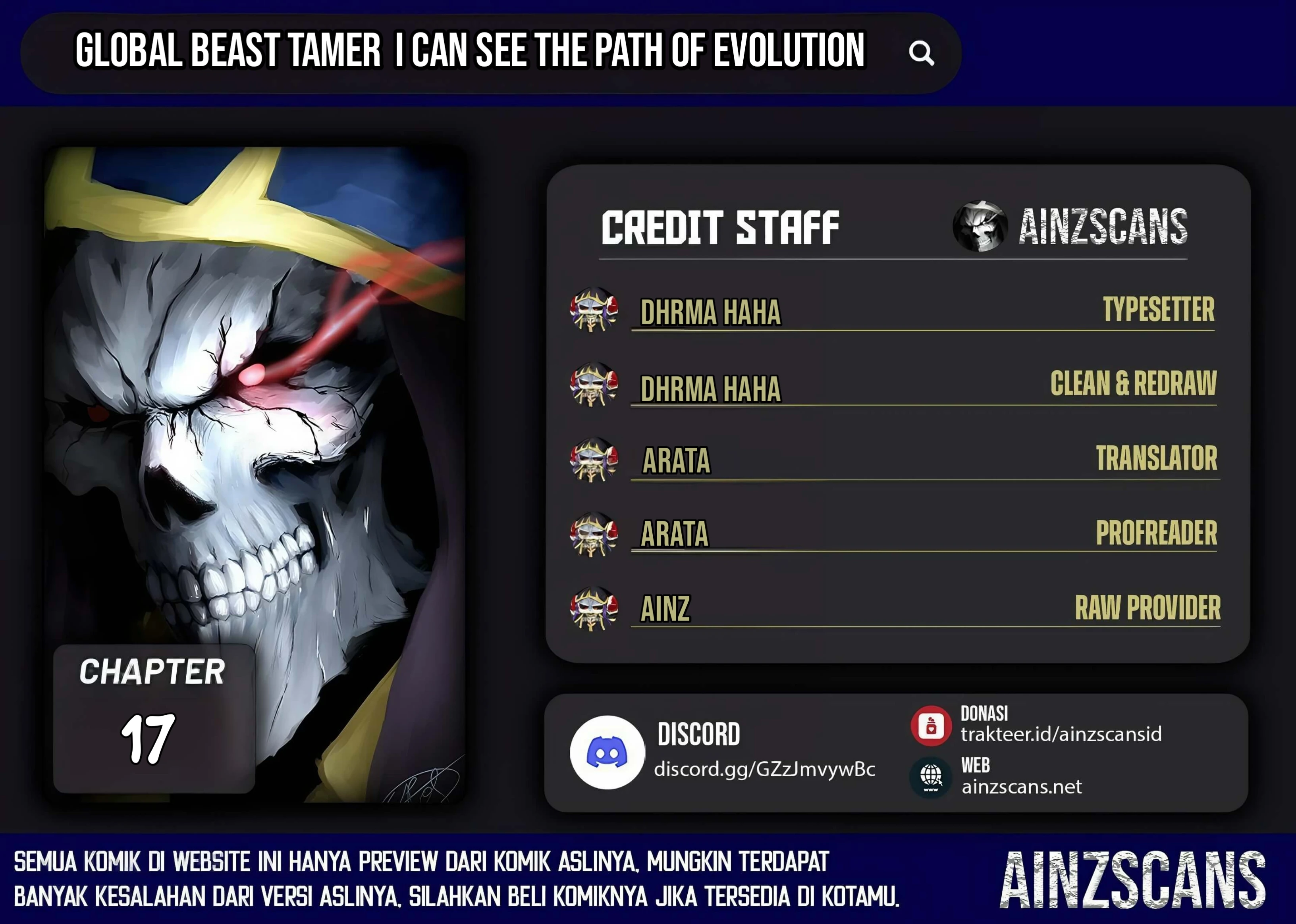 Read Global Beast Tamer I Can See the Path of Evolution ID Manga Online