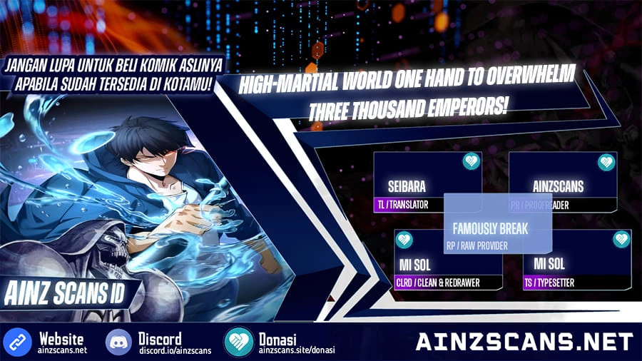 Read High Martiality With One Hand, I Single-Handedly Repel Three Thousand Emperors ID Manga Online