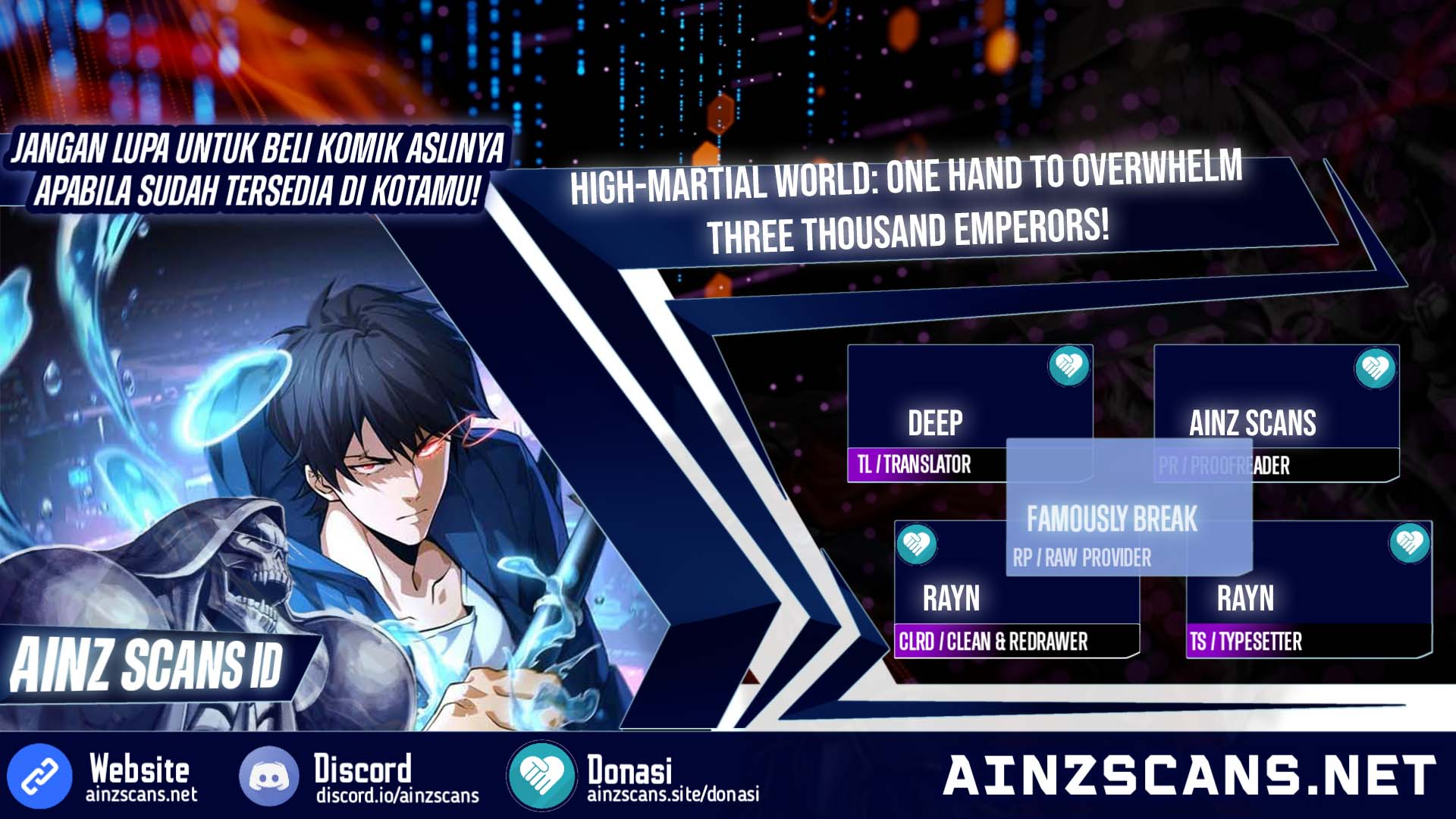 Read High Martiality With One Hand, I Single-Handedly Repel Three Thousand Emperors ID Manga Online