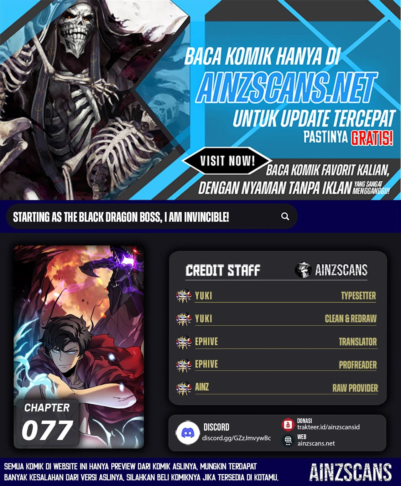 Read I Become Invincible Black Dragon Boss At The Start ID Manga Online