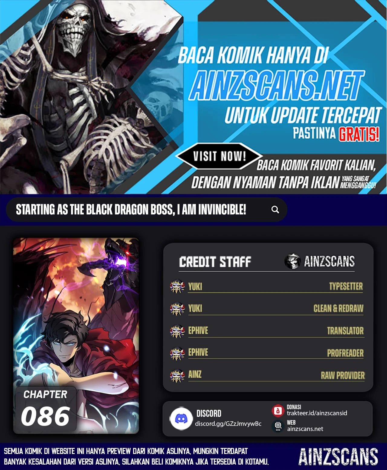 Read I Become Invincible Black Dragon Boss At The Start ID Manga Online