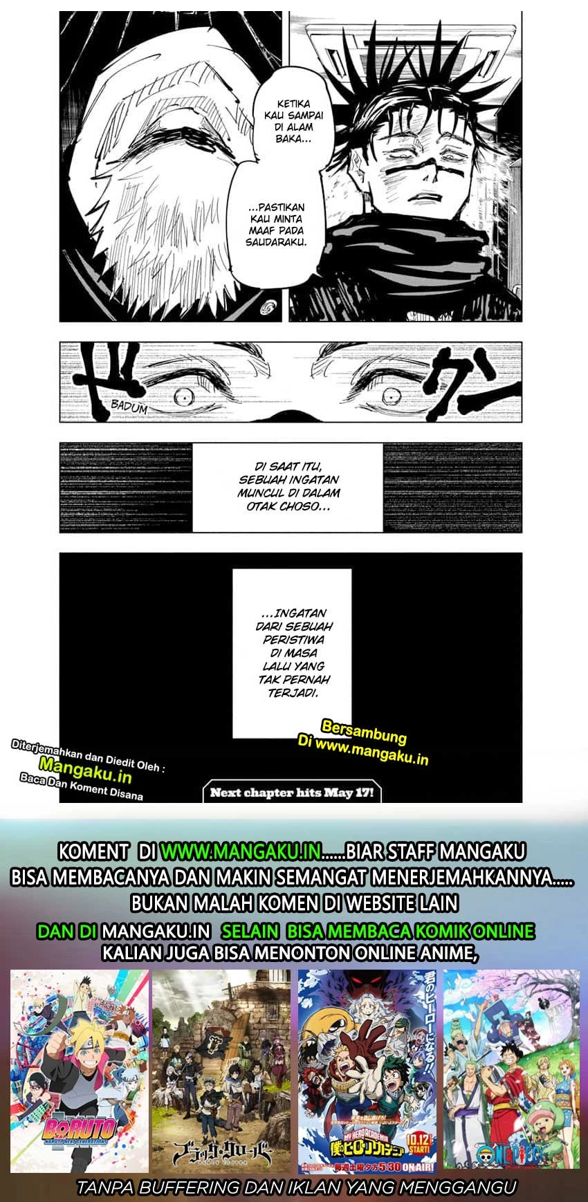 Read Jujutsu Kaisen Bahasa Indonesia ID Manga Online