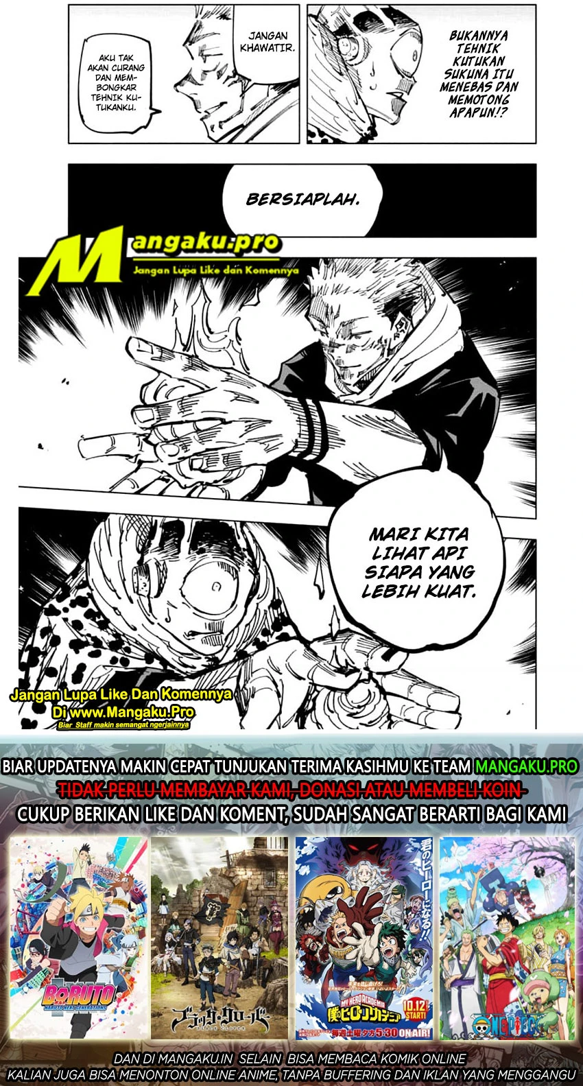 Read Jujutsu Kaisen Bahasa Indonesia ID Manga Online