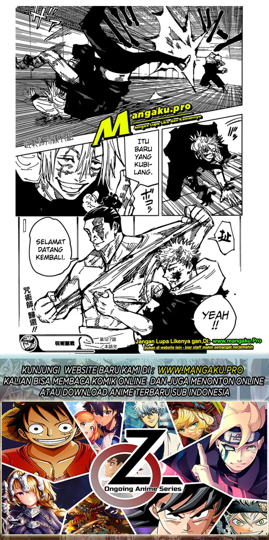 Read Jujutsu Kaisen Bahasa Indonesia ID Manga Online