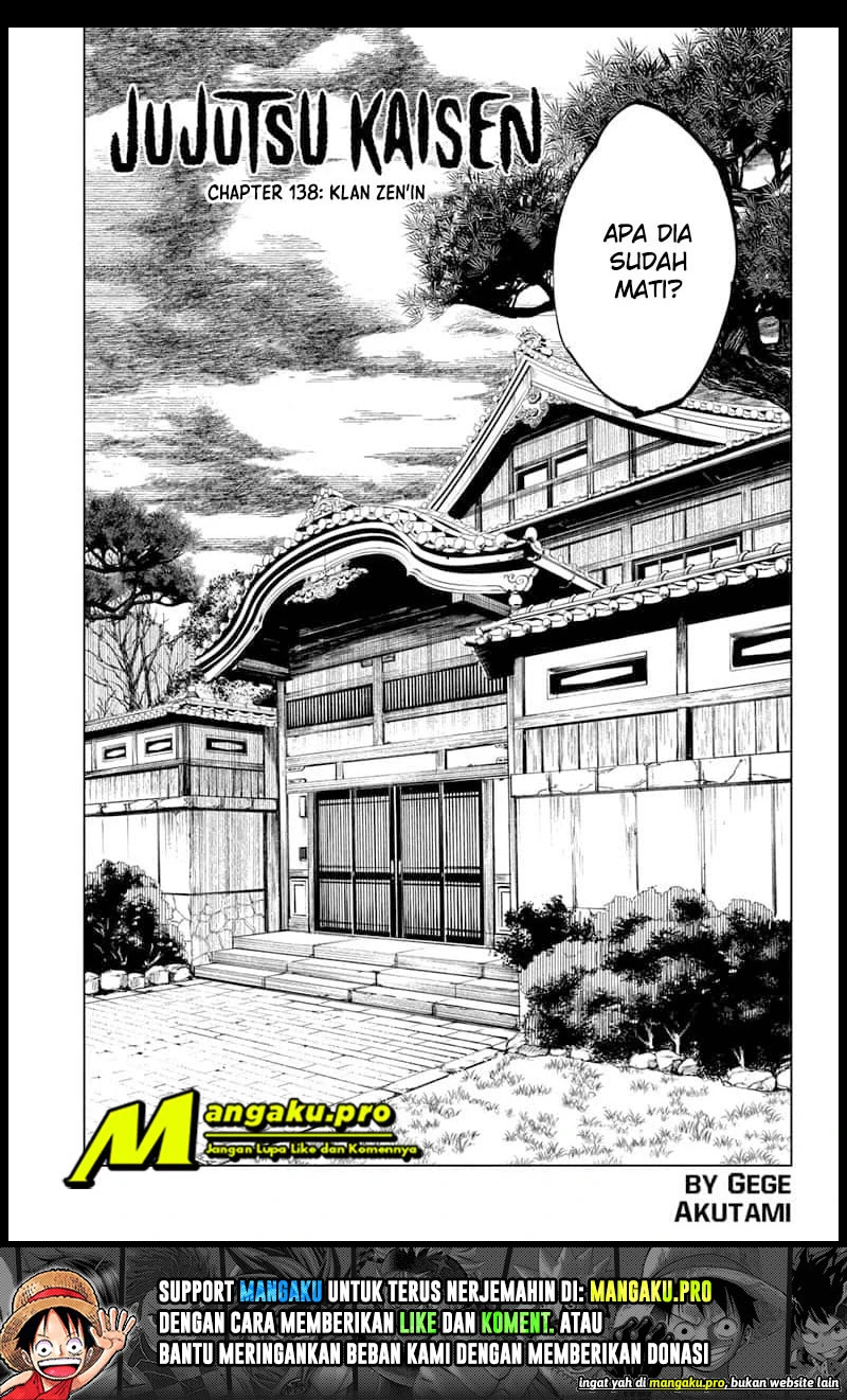 Read Jujutsu Kaisen Bahasa Indonesia ID Manga Online