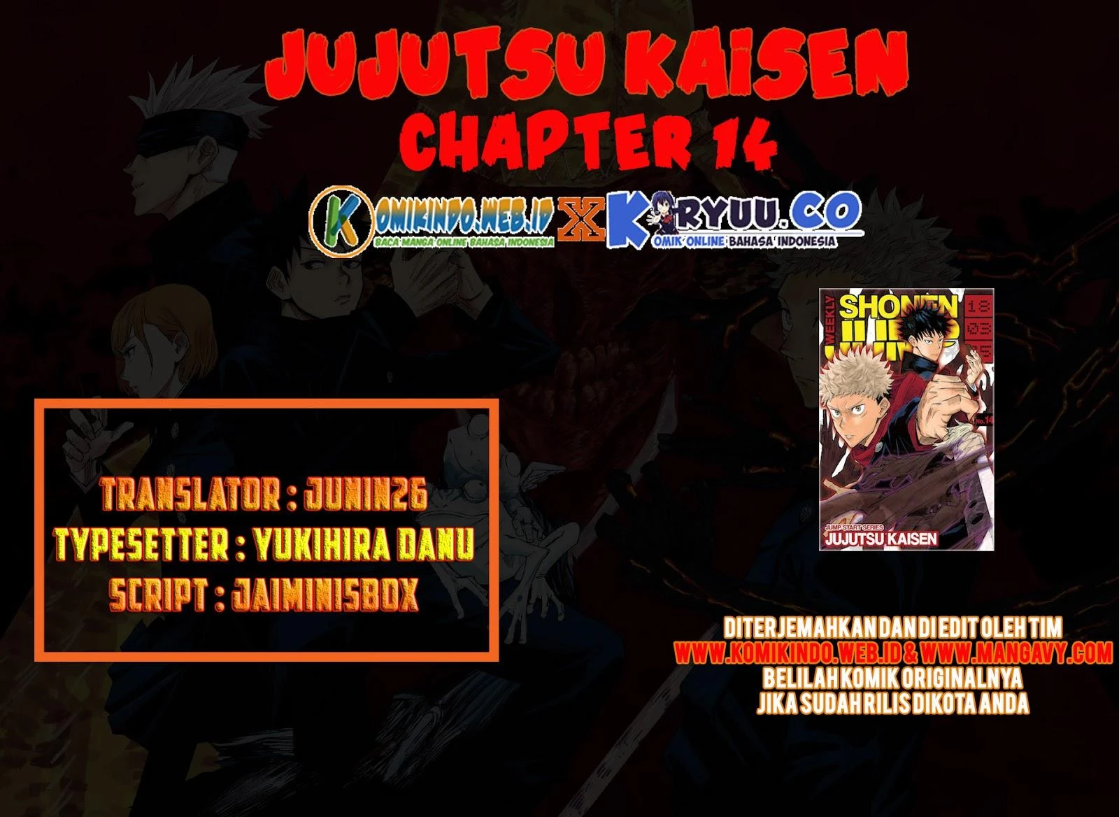 Read Jujutsu Kaisen Bahasa Indonesia ID Manga Online