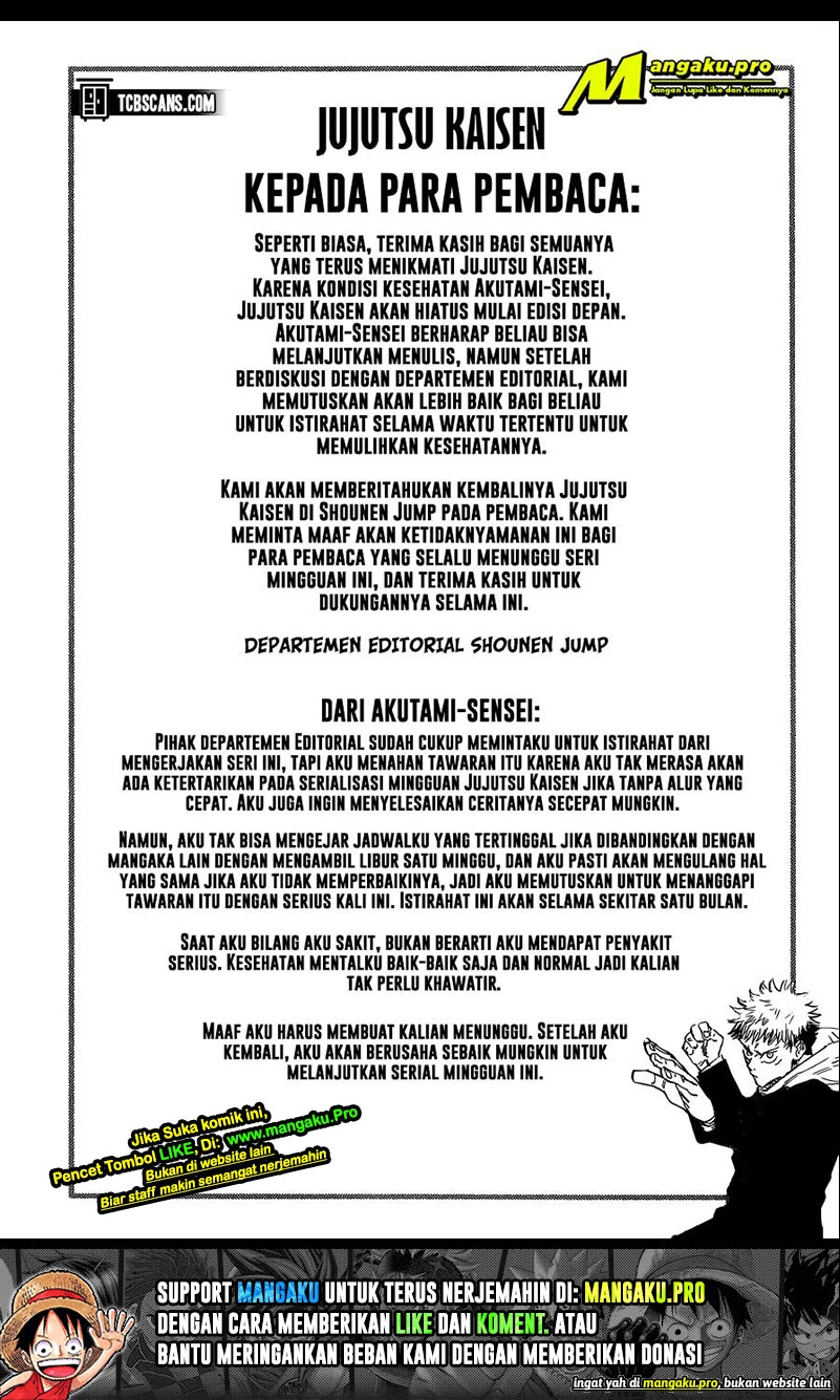 Read Jujutsu Kaisen Bahasa Indonesia ID Manga Online