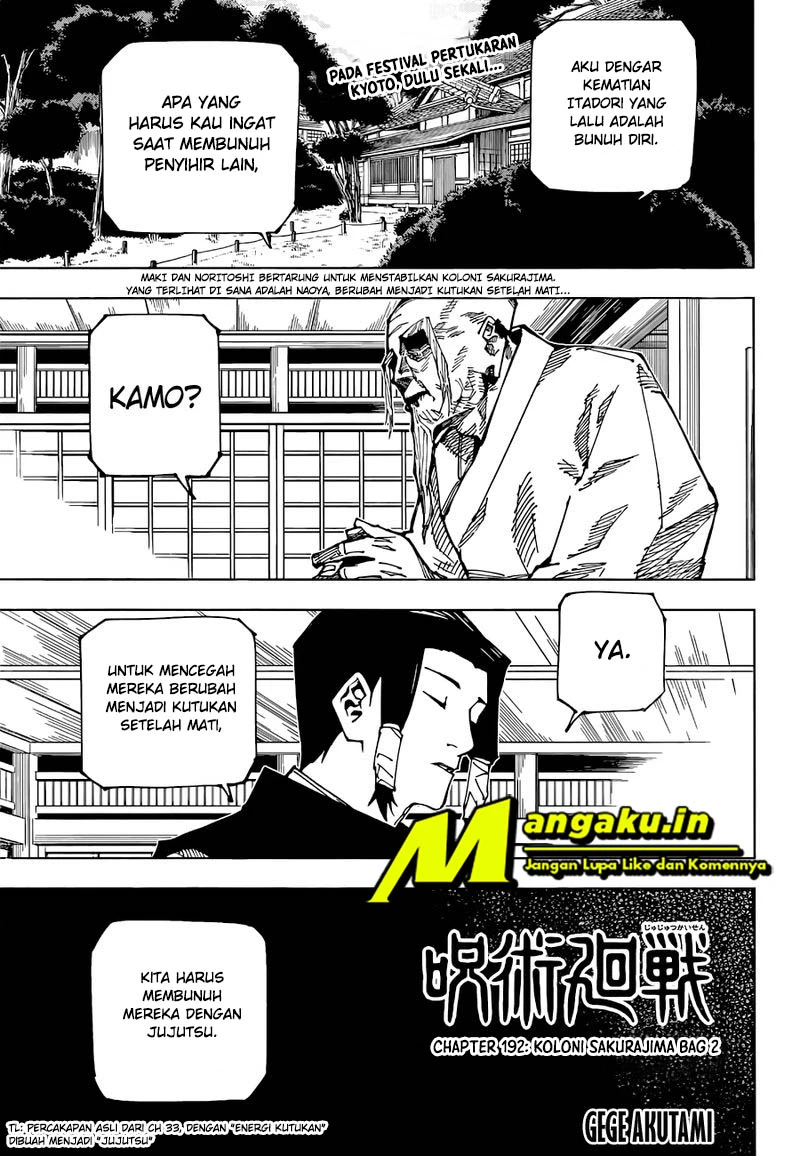 Read Jujutsu Kaisen Bahasa Indonesia ID Manga Online