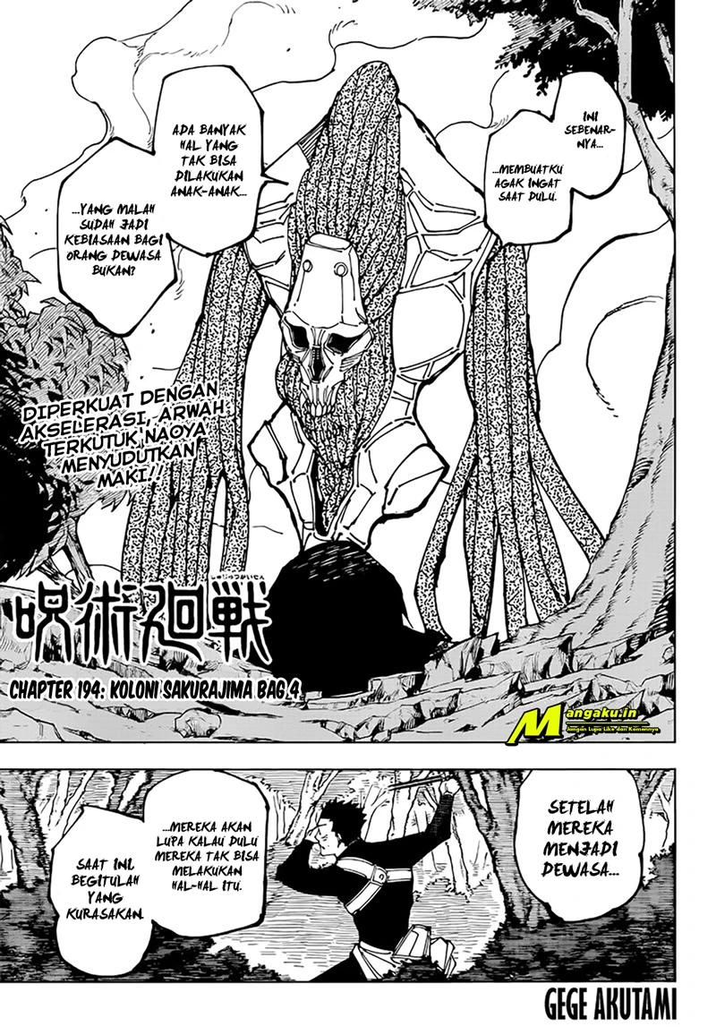 Read Jujutsu Kaisen Bahasa Indonesia ID Manga Online