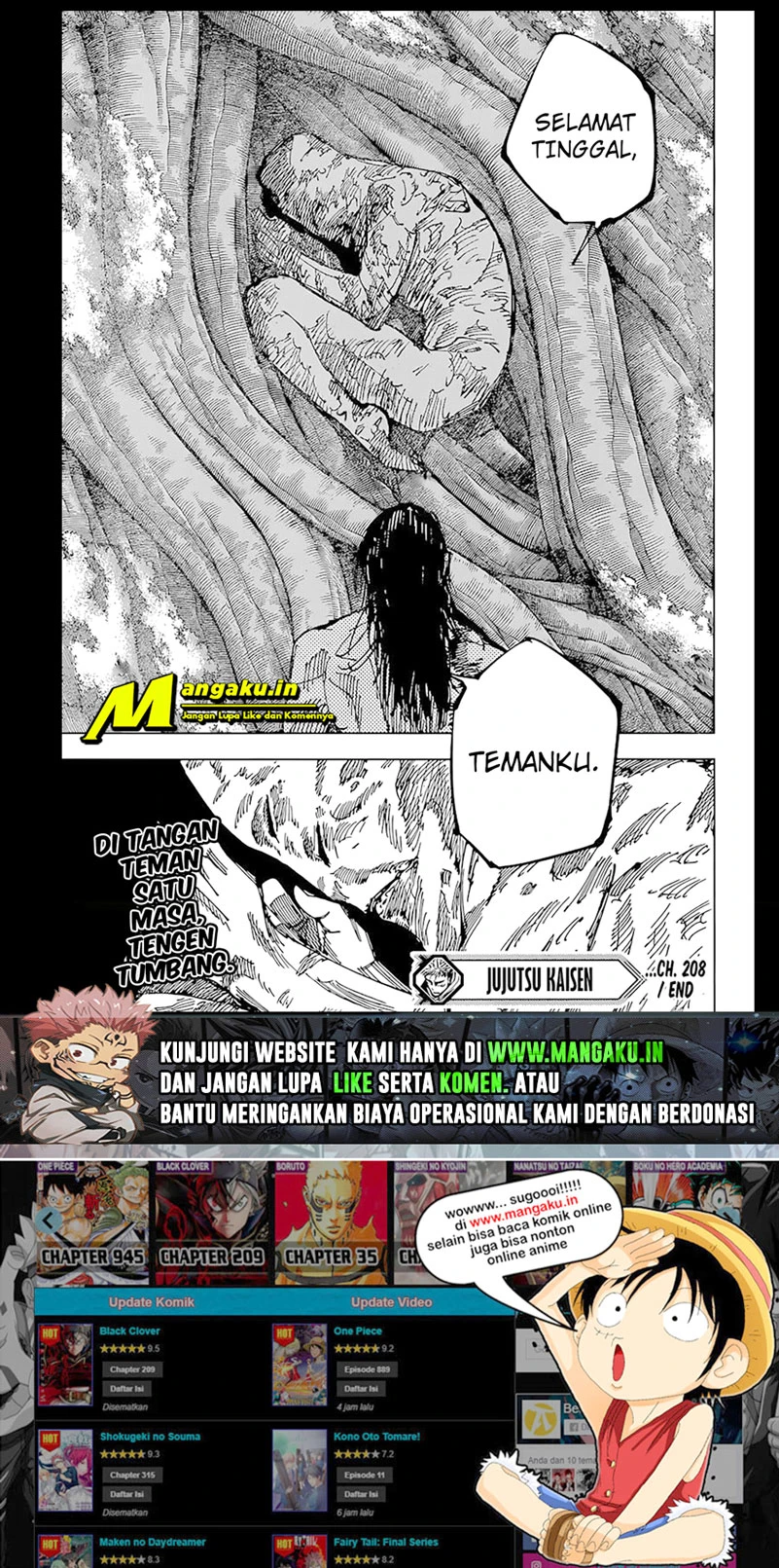 Read Jujutsu Kaisen Bahasa Indonesia ID Manga Online