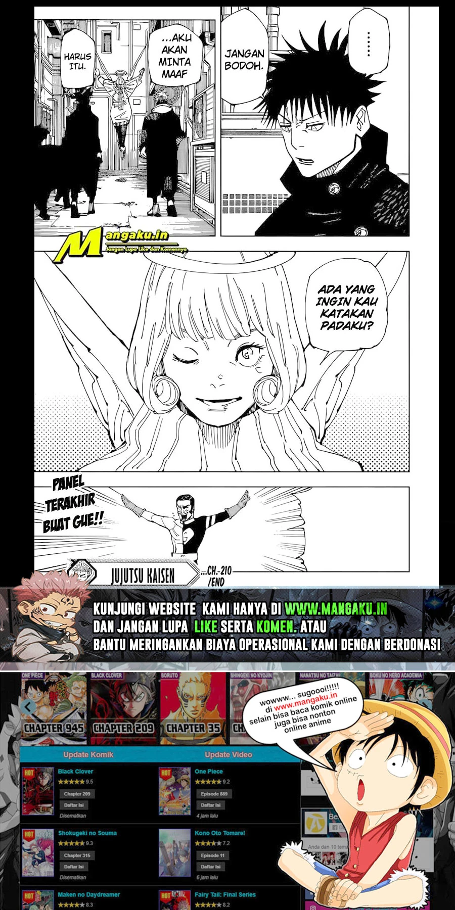 Read Jujutsu Kaisen Bahasa Indonesia ID Manga Online