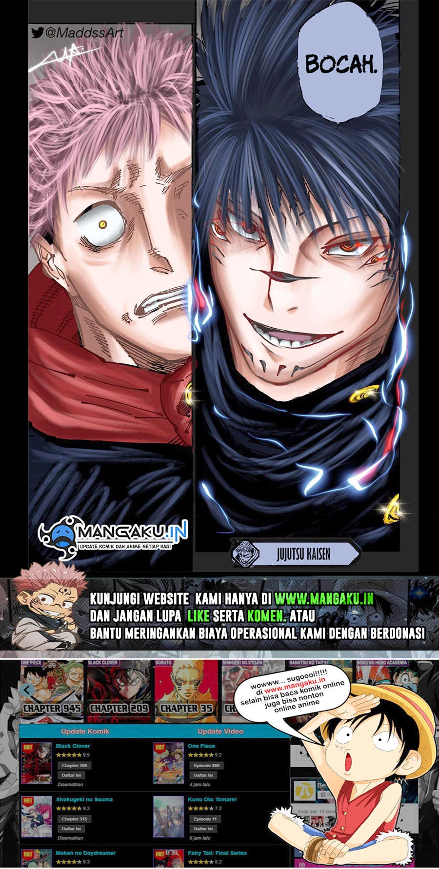 Read Jujutsu Kaisen Bahasa Indonesia ID Manga Online