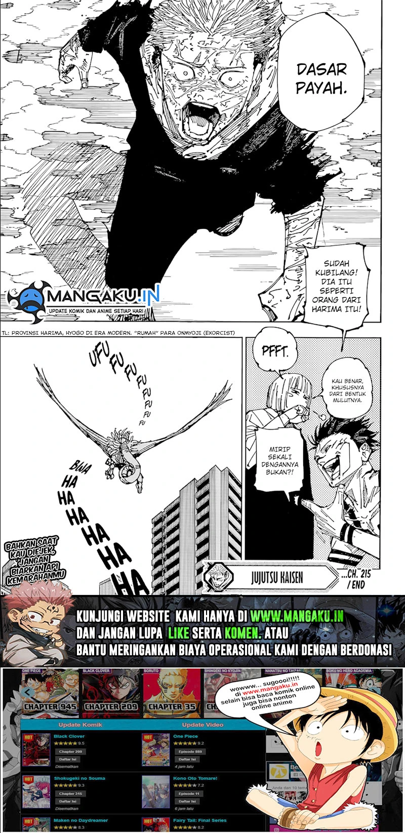 Read Jujutsu Kaisen Bahasa Indonesia ID Manga Online