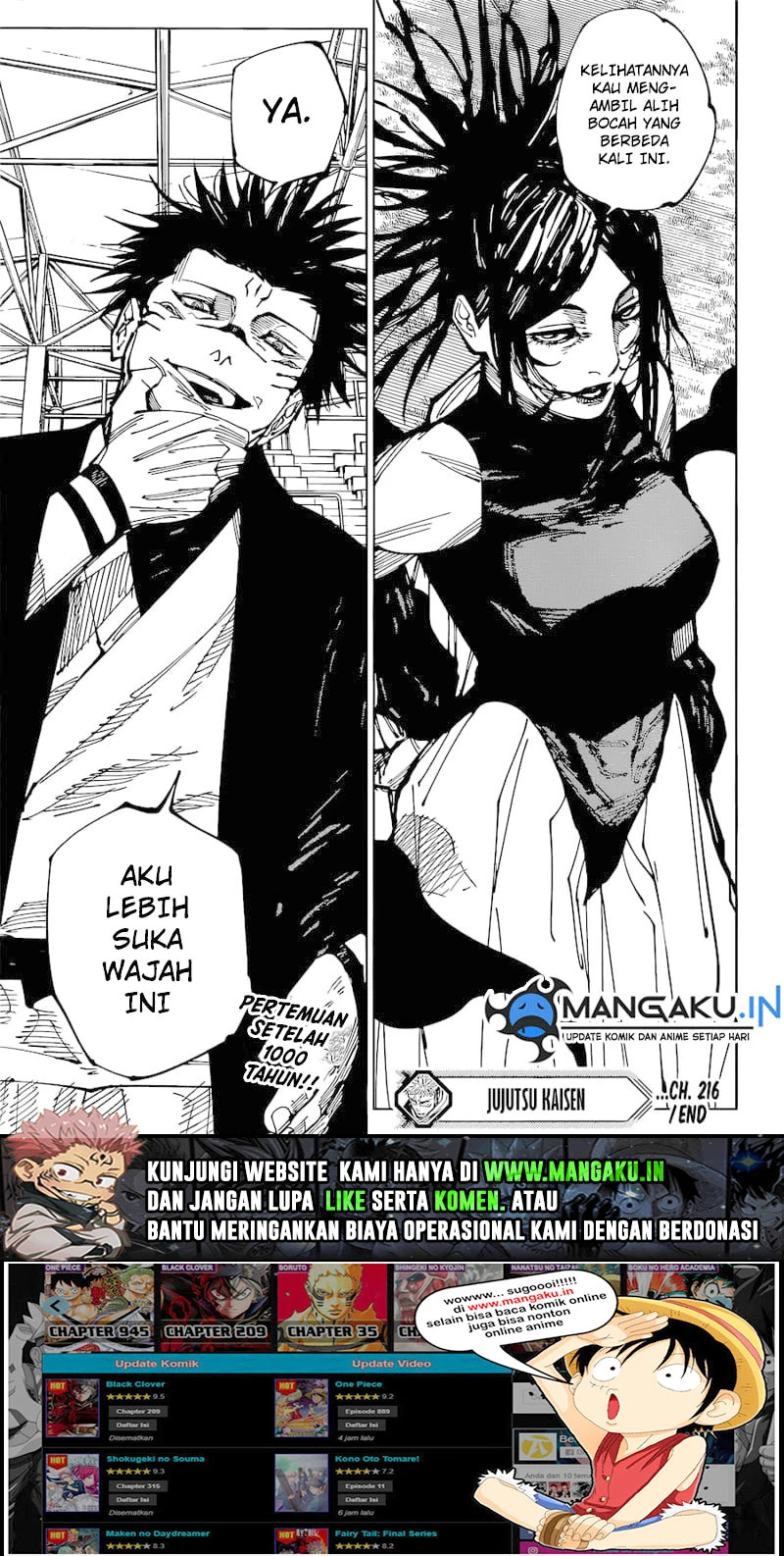 Read Jujutsu Kaisen Bahasa Indonesia ID Manga Online