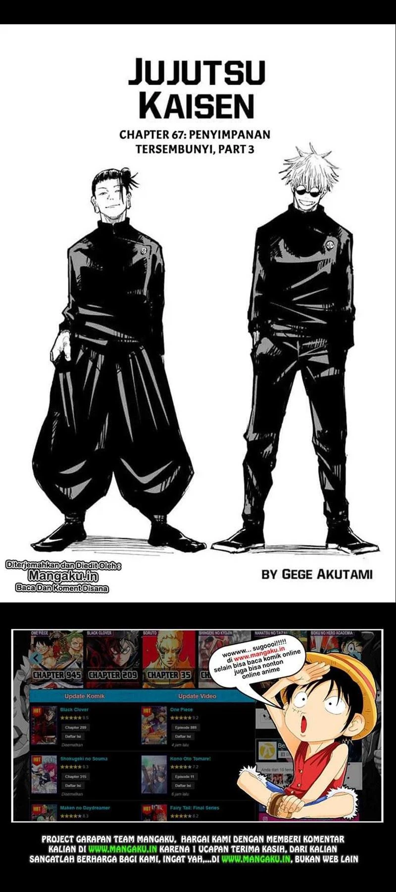 Read Jujutsu Kaisen Bahasa Indonesia ID Manga Online
