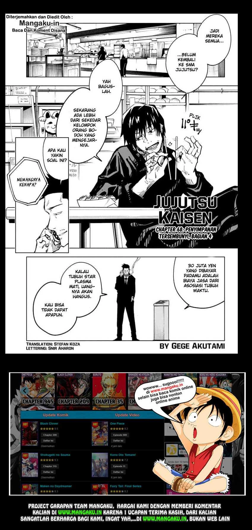 Read Jujutsu Kaisen Bahasa Indonesia ID Manga Online