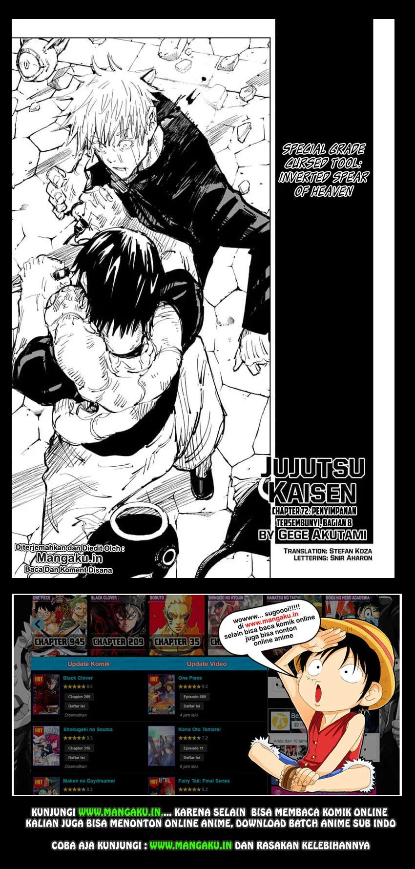 Read Jujutsu Kaisen Bahasa Indonesia ID Manga Online