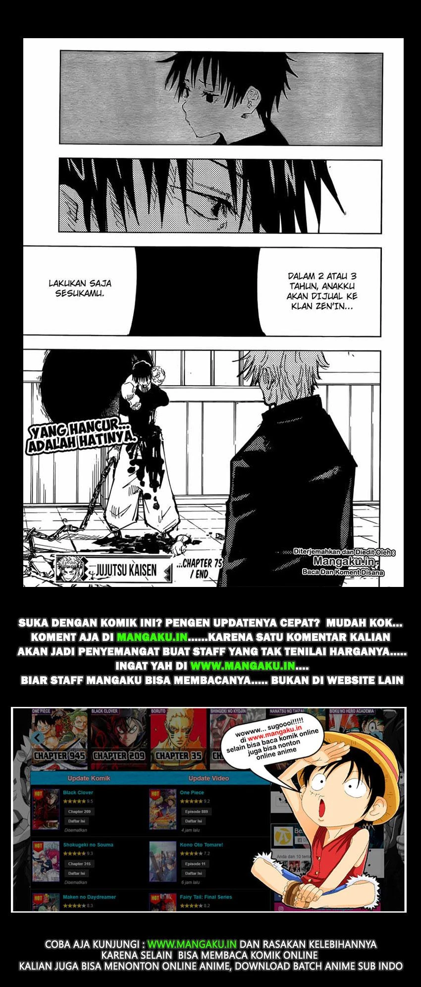 Read Jujutsu Kaisen Bahasa Indonesia ID Manga Online