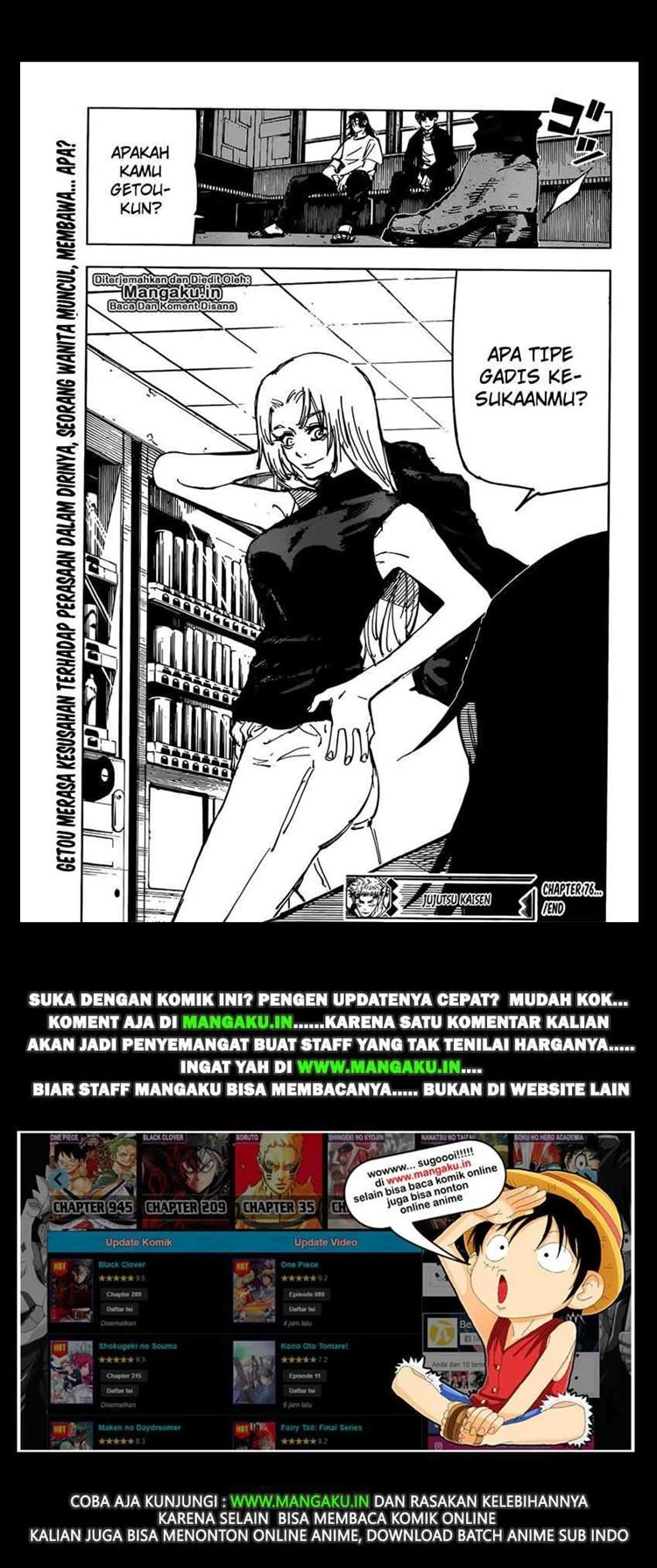 Read Jujutsu Kaisen Bahasa Indonesia ID Manga Online