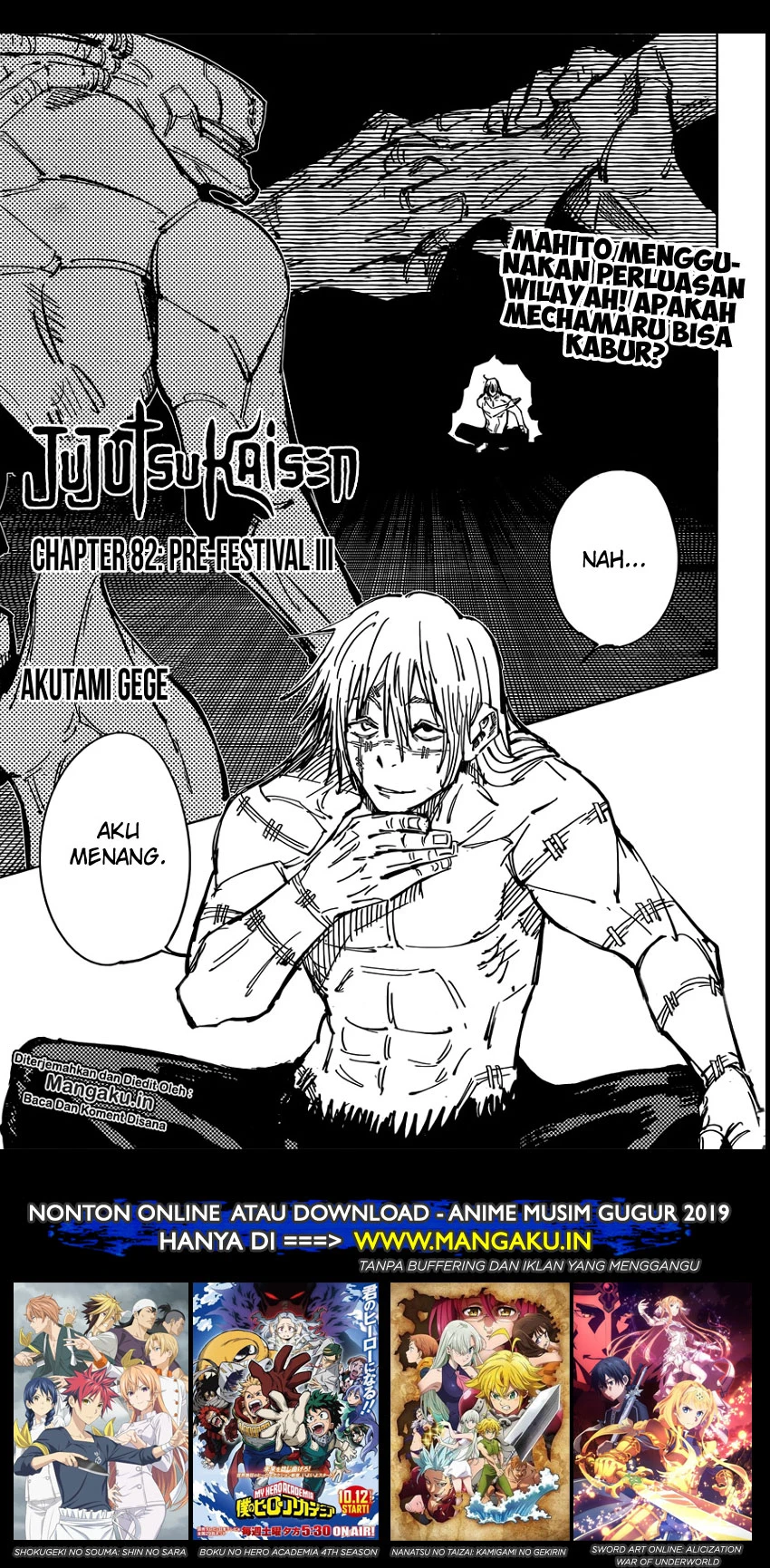 Read Jujutsu Kaisen Bahasa Indonesia ID Manga Online