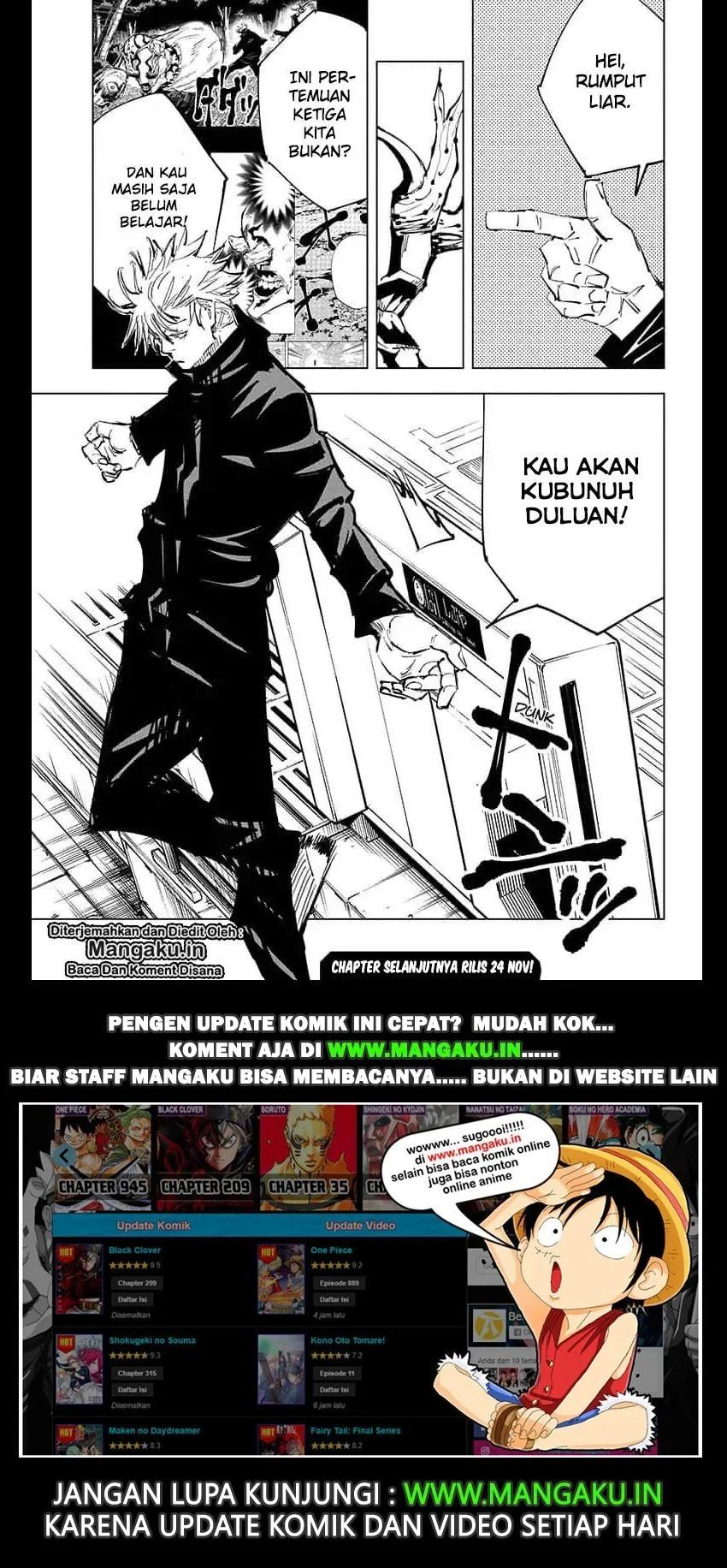 Read Jujutsu Kaisen Bahasa Indonesia ID Manga Online