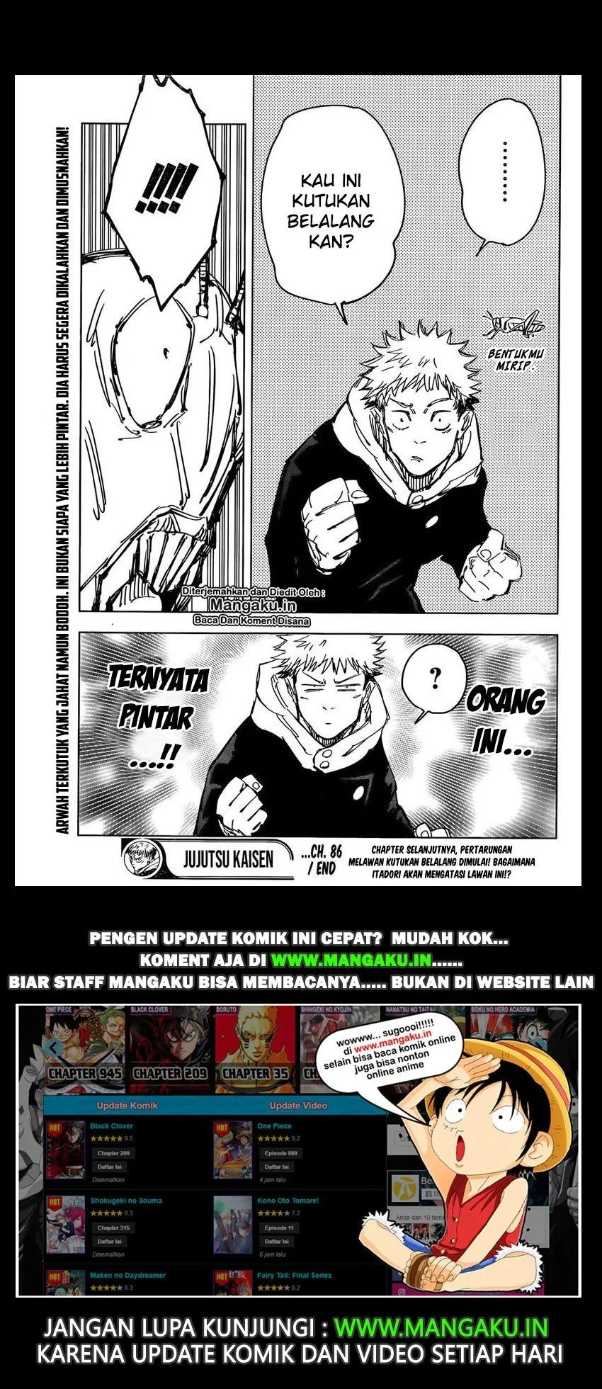 Read Jujutsu Kaisen Bahasa Indonesia ID Manga Online